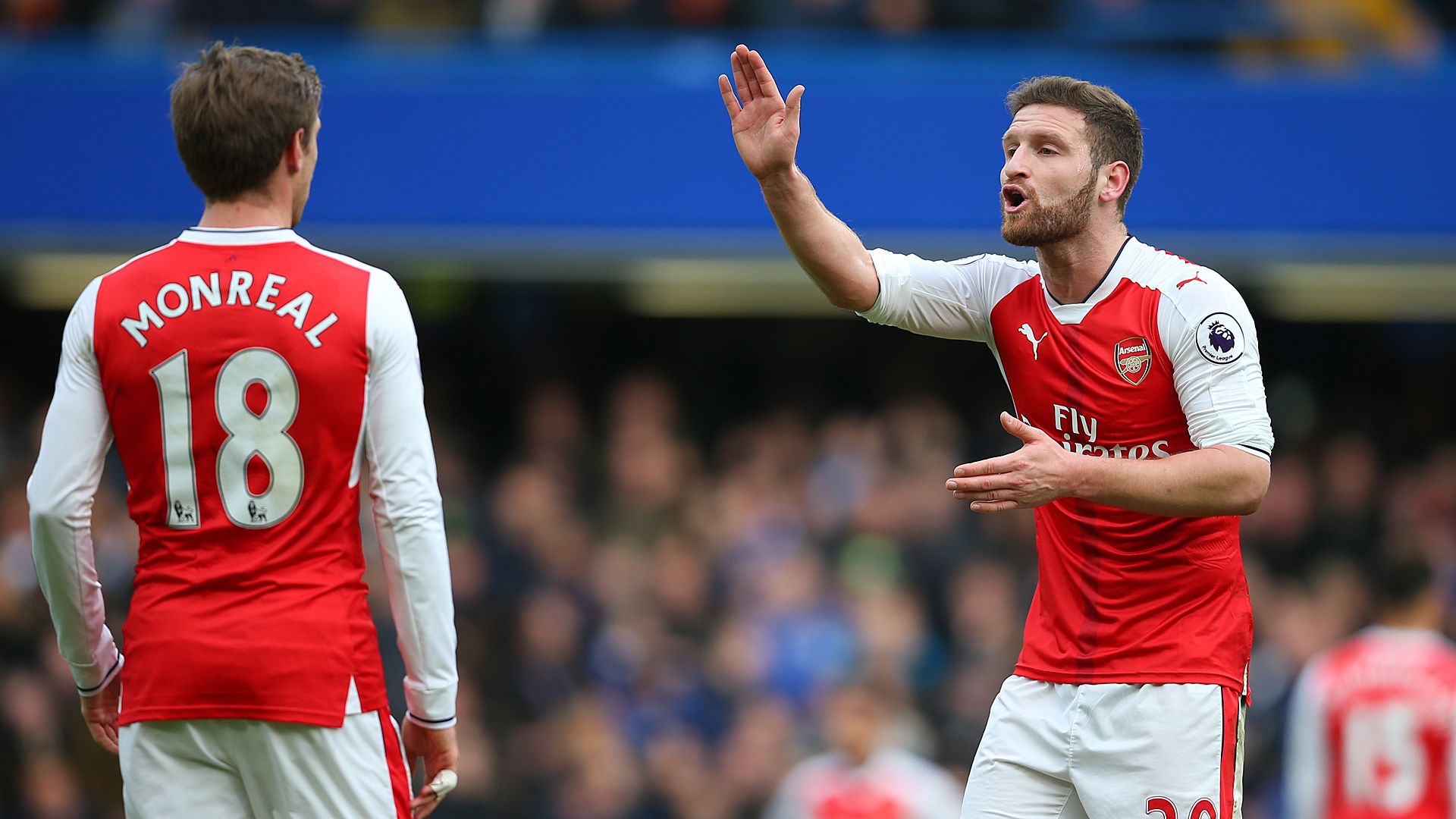Nacho Monreal Shkodran Mustafi FC Arsenal