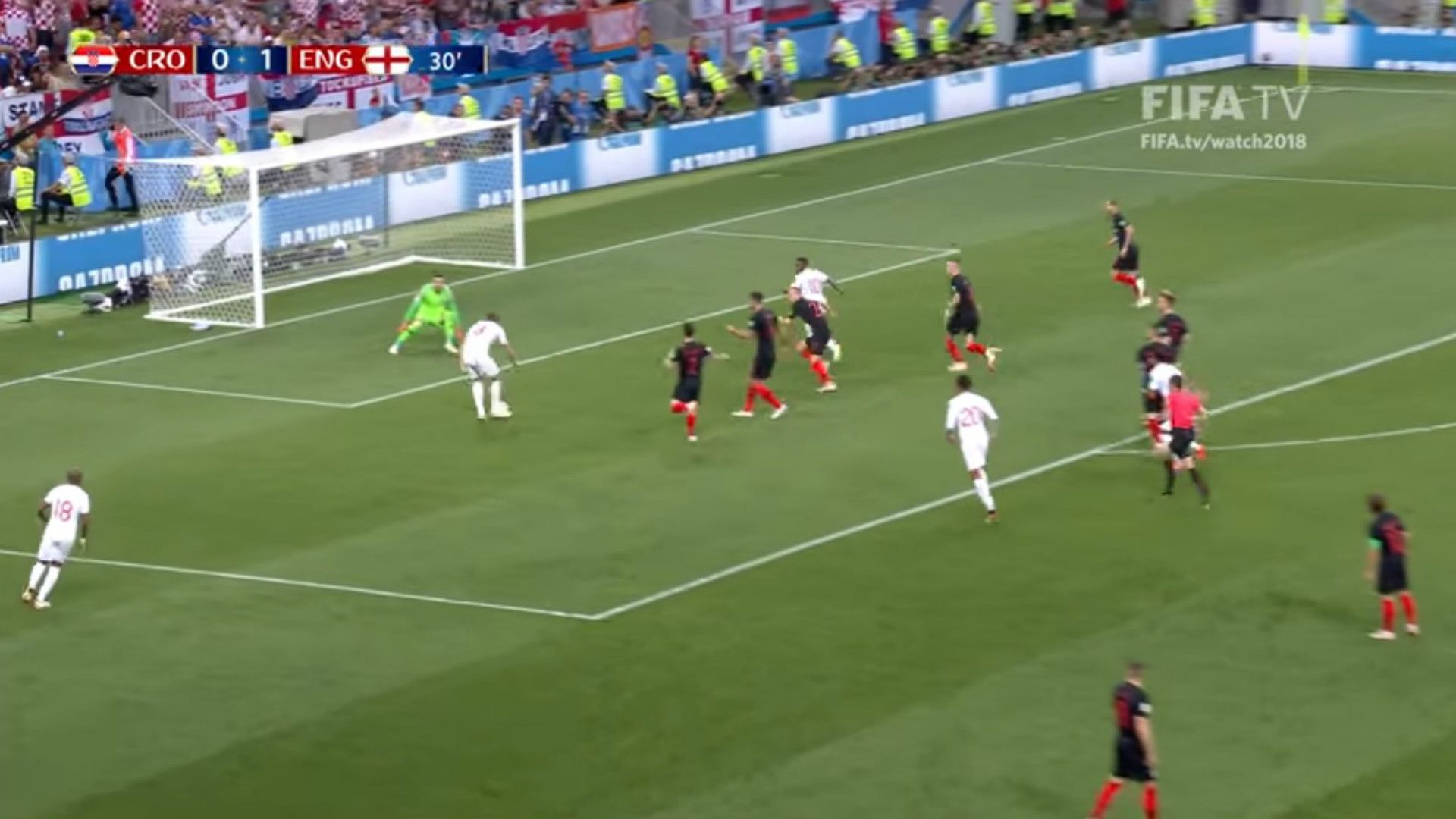 Harry kane Subasic Inglaterra Croacia Copa del Mundo 2018