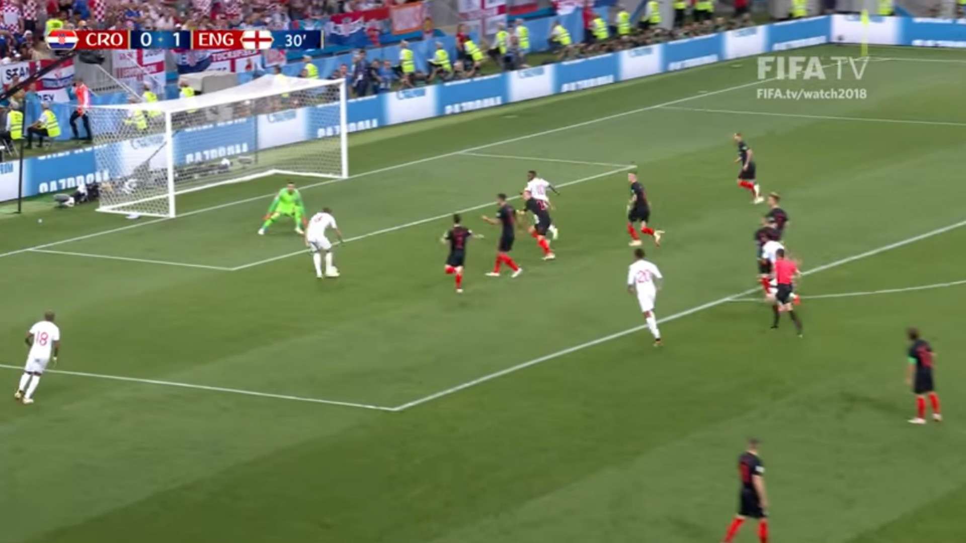 Harry kane Subasic Inglaterra Croacia Copa del Mundo 2018