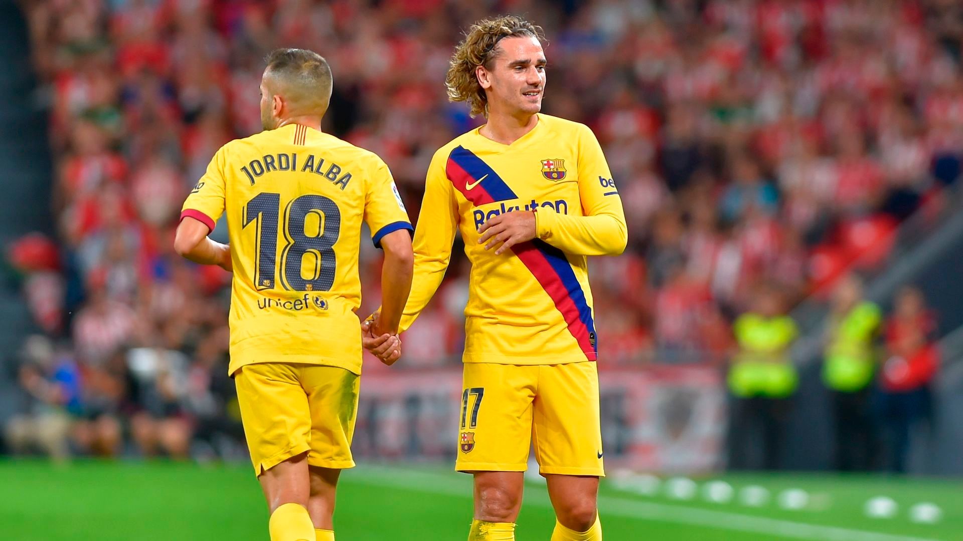 Jordi Alba Griezmann Athletic Club Barcelona LaLiga