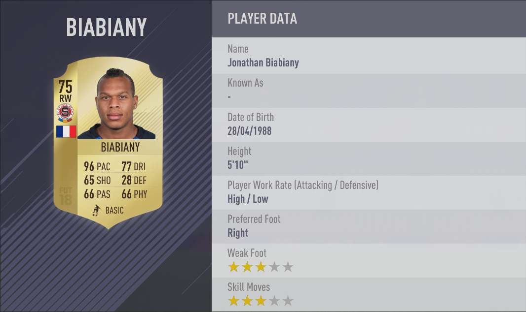 Biabiany FIFA 18