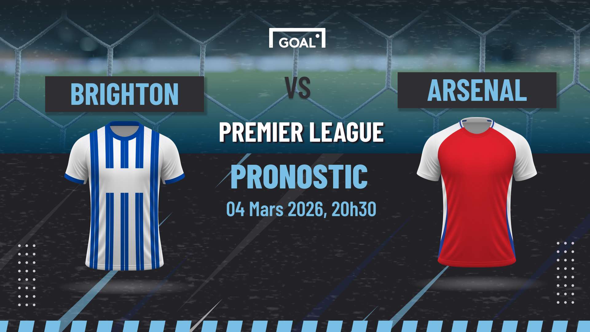 Pronostic Brighton vs Arsenal