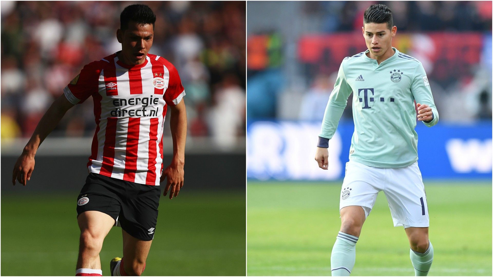 James Rodríguez Hirving Lozano