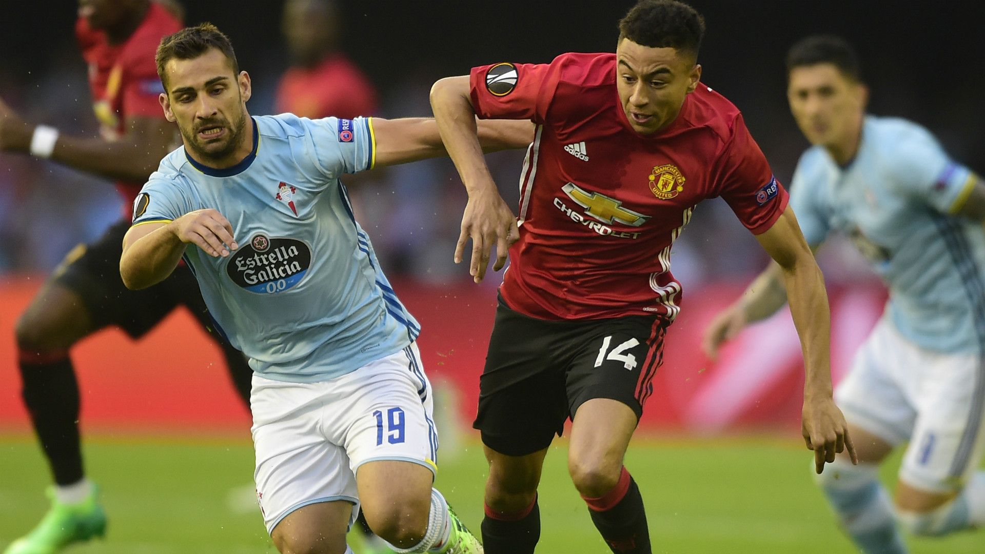 Jonny Castro Jesse Lingard Celta Manchester United Europa League