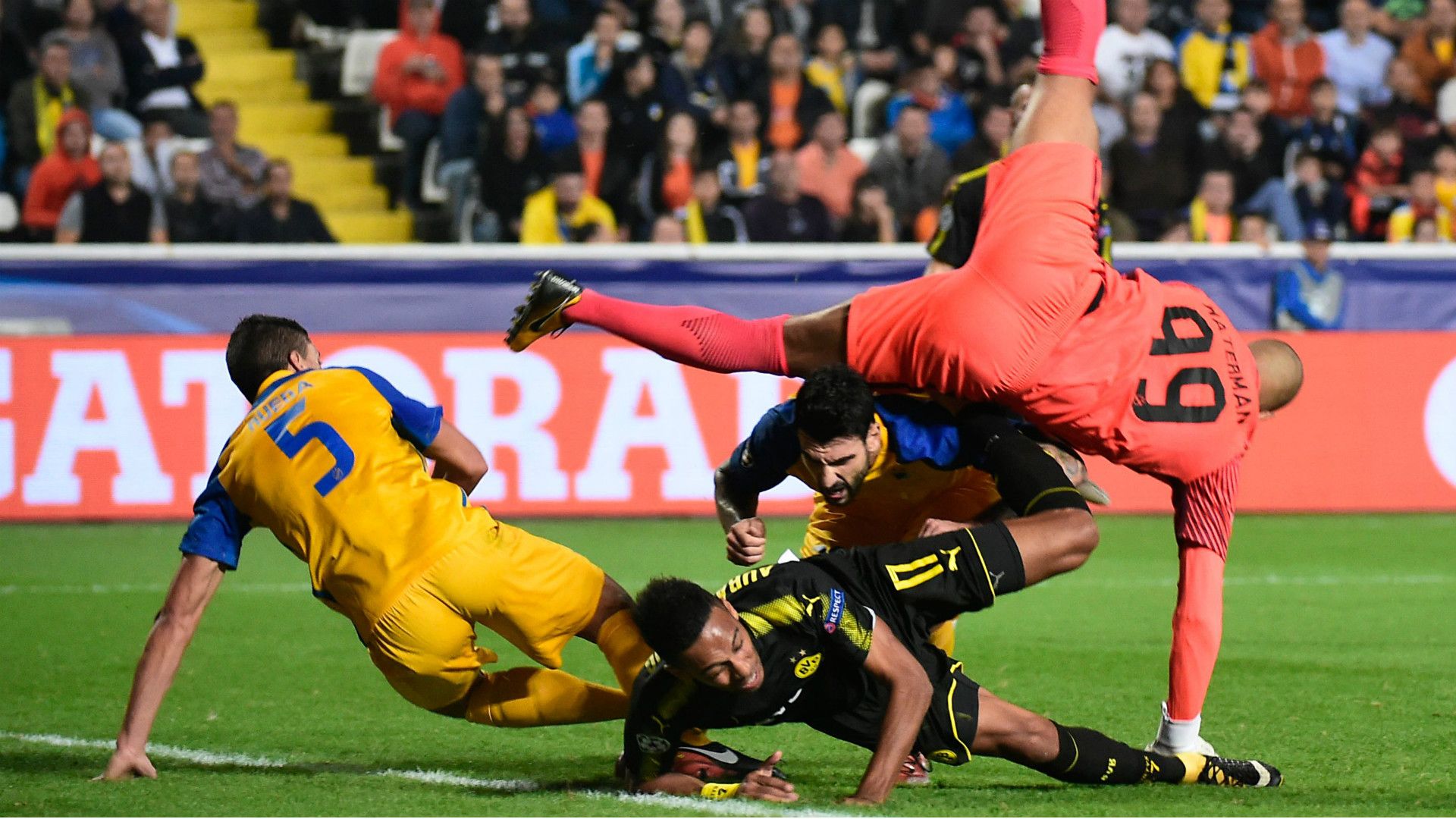 Pierre Emerick Aubameyang APOEL Borussia Dortmund Champions League 17102017