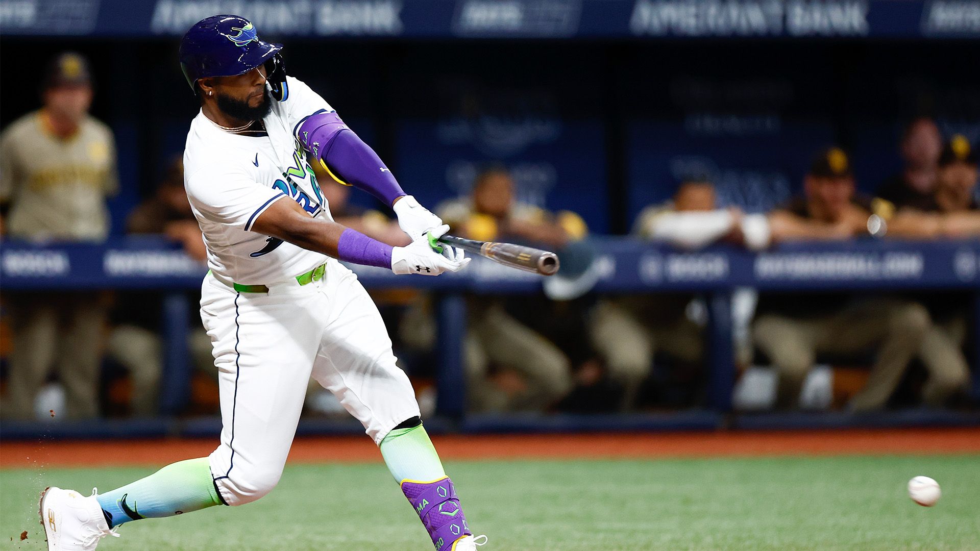 Junior Caminero #13 of the Tampa Bay Rays