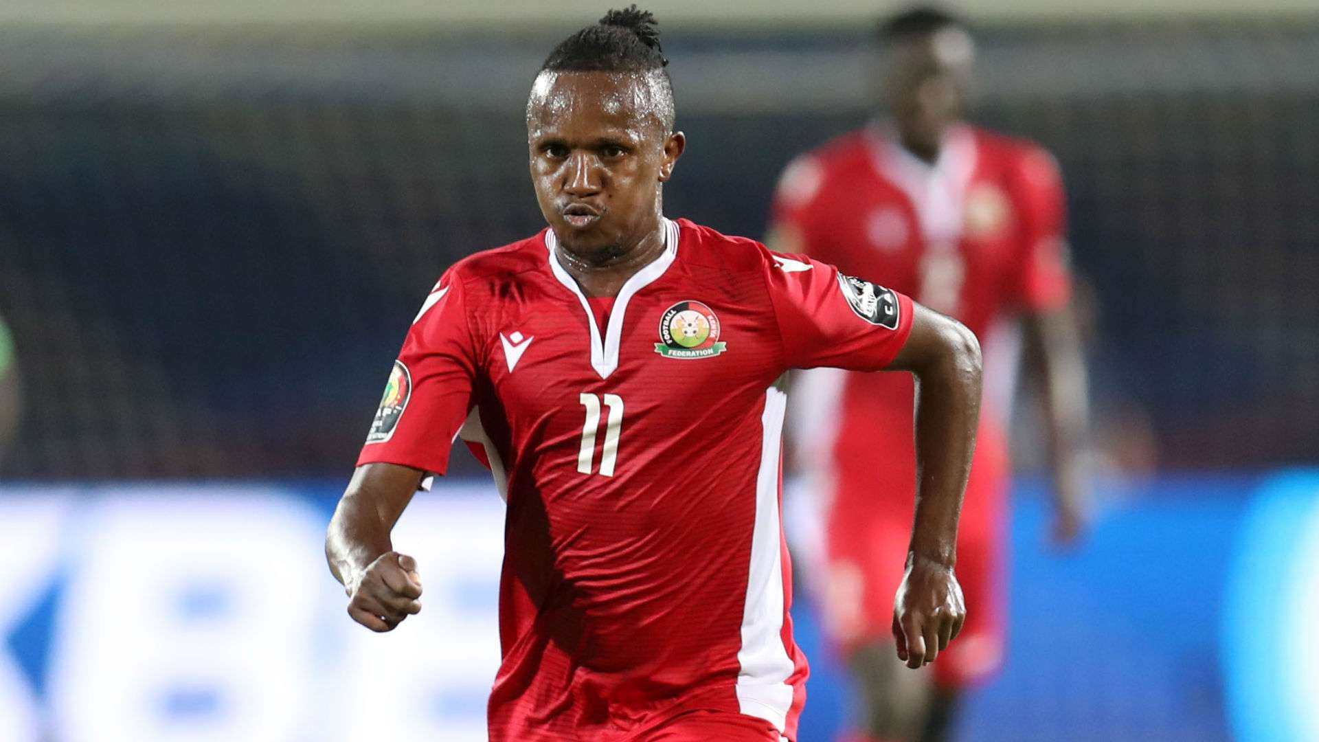 Francis Kahata of Kenya during the 2019 Africa Cup of Nations Finals.