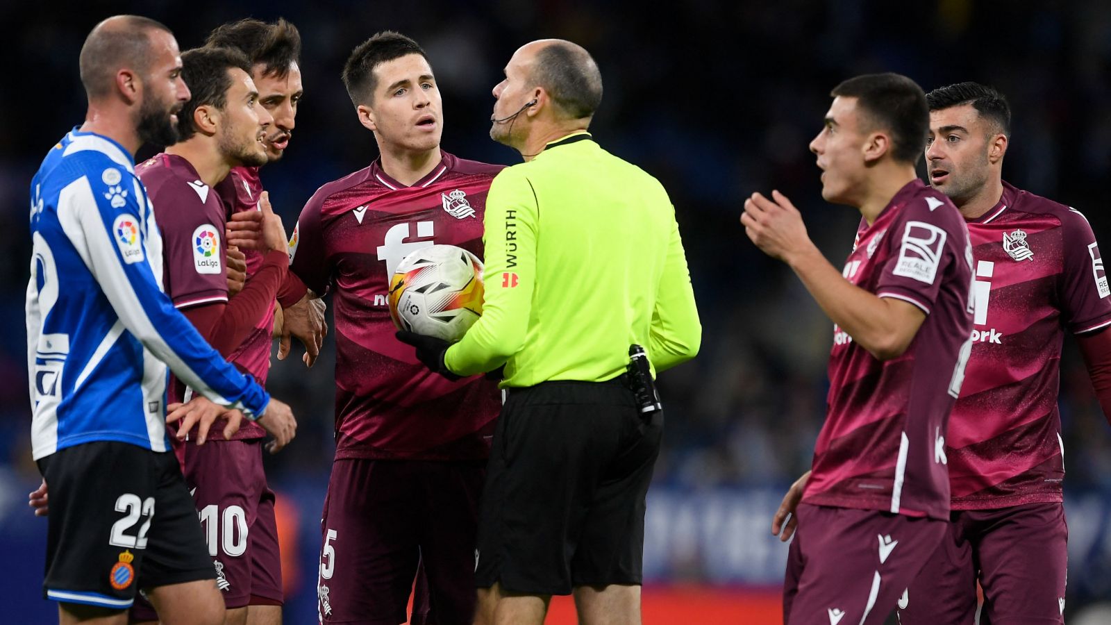 Mateu Lahoz, Espanyol vs. Real Sociedad