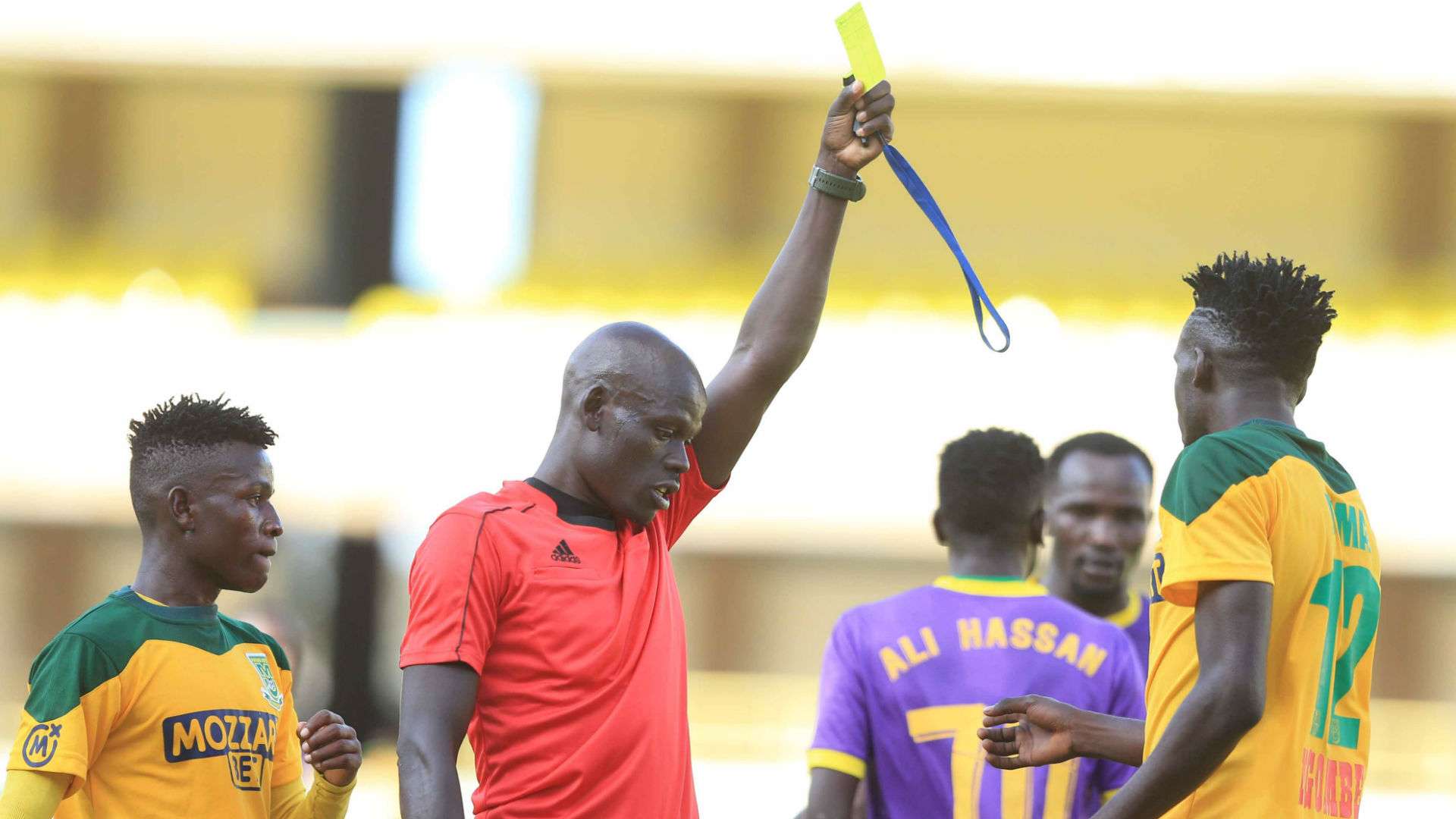 KPL referee books a Mathare United player and Wazito FC.j