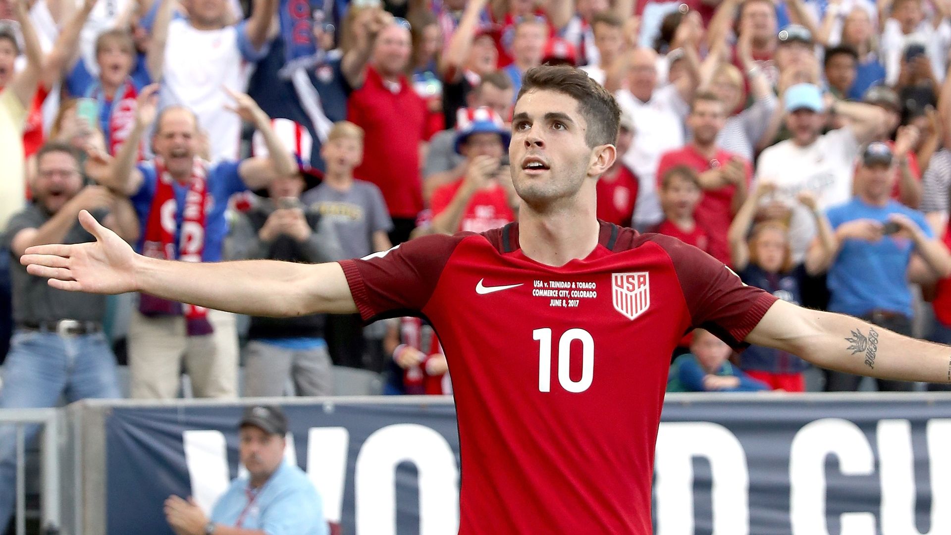Christian pulisic usa trinidad and tobago 06082017