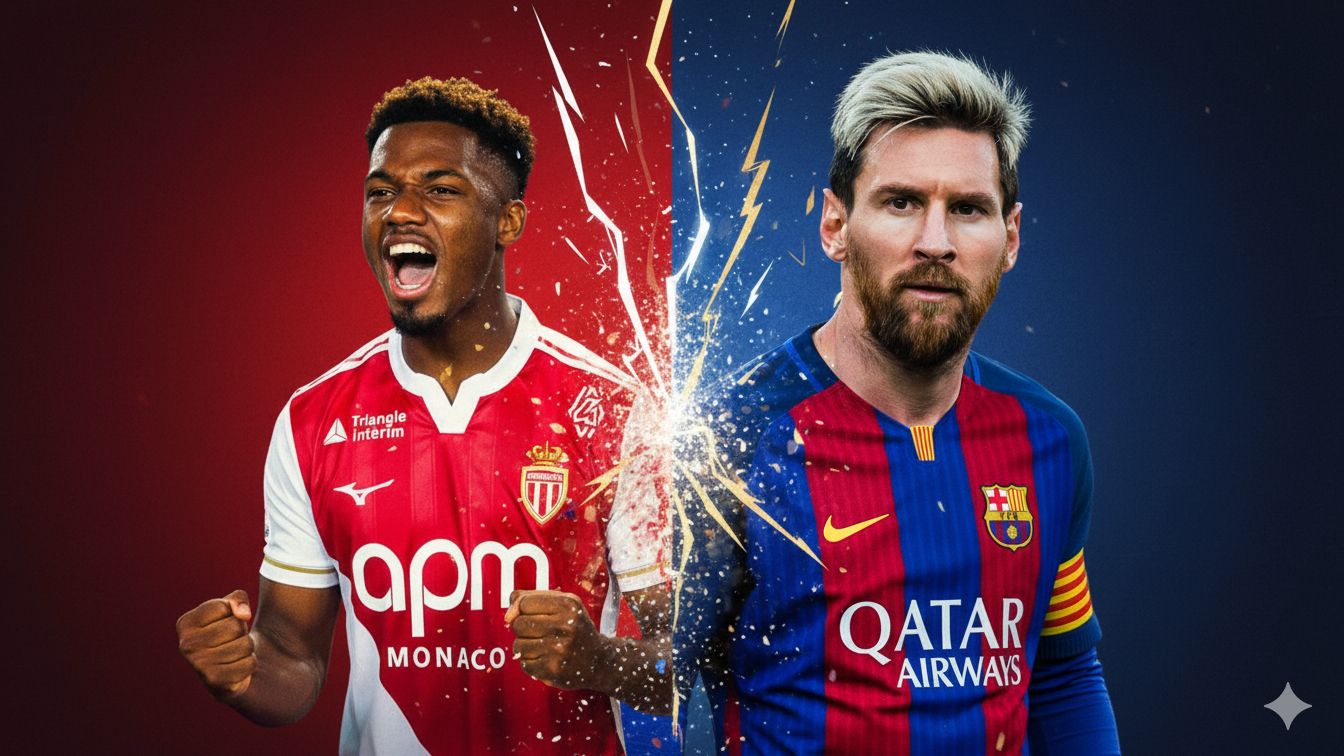 Ansu Fati Lionel Messi GFX