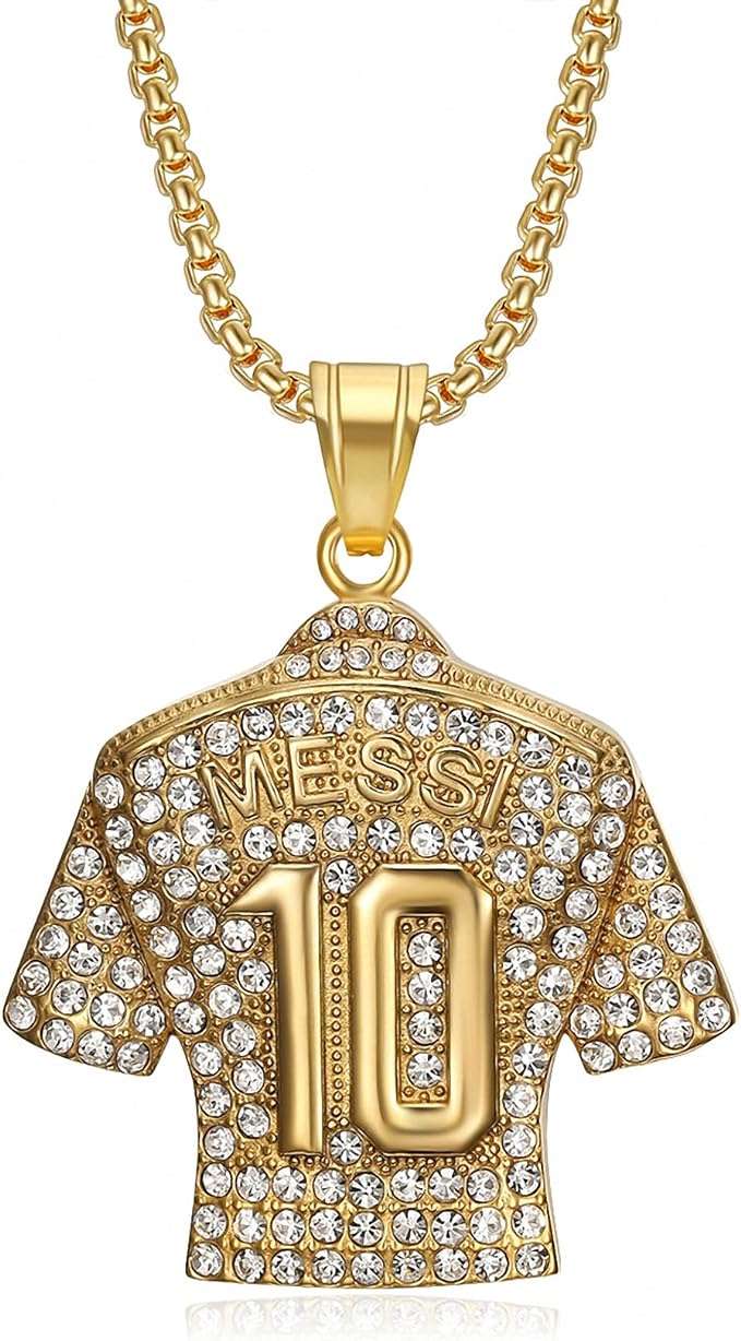 قلادة ذهبى ميسى كرة قدم