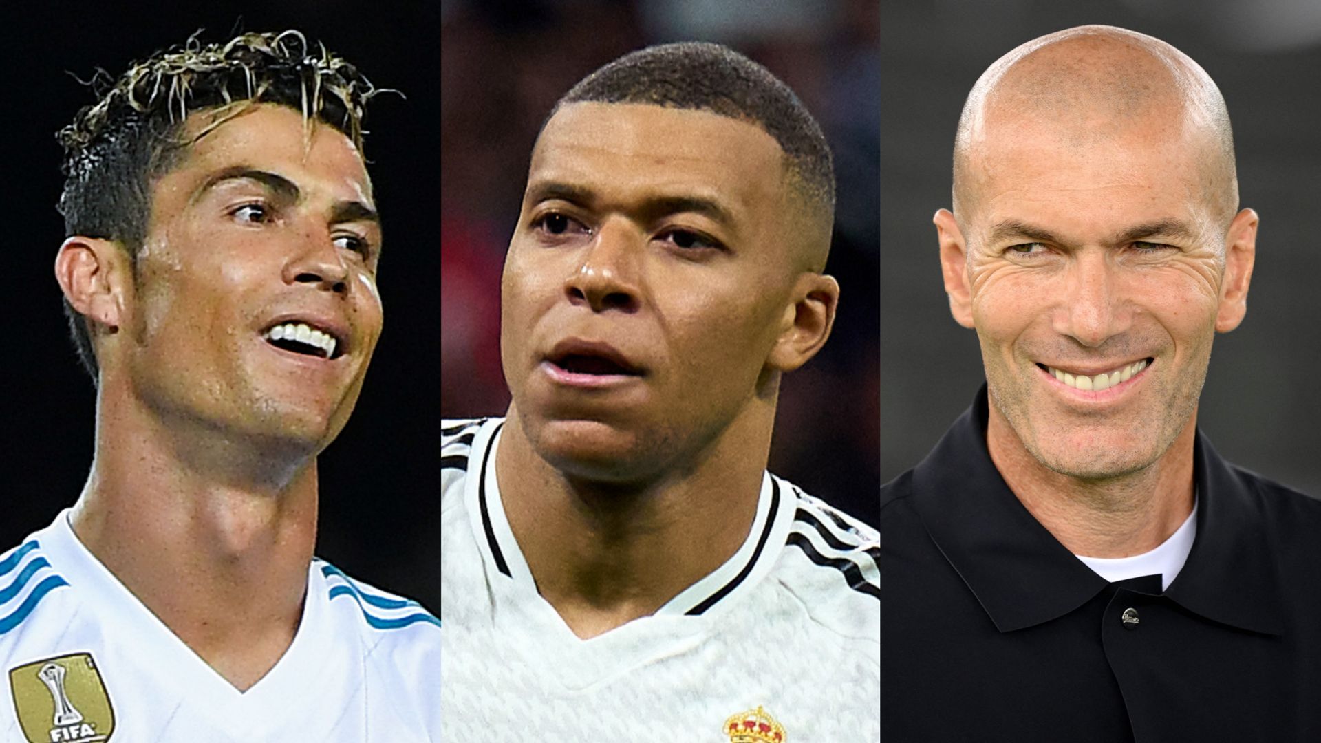 GFX Cristiano Ronaldo Kylian Mbappe Zinedine Zidane