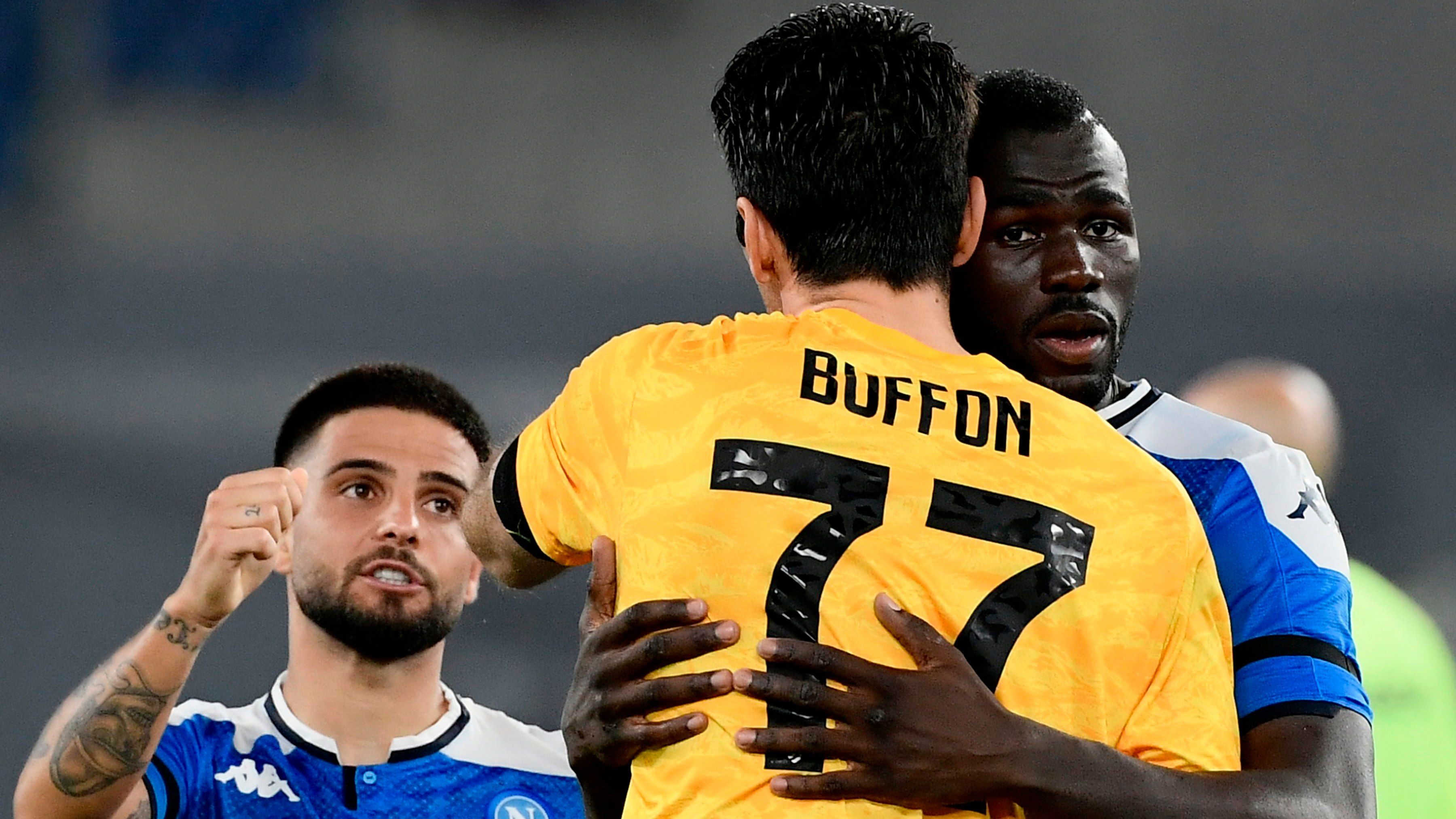 Gianluigi Buffon Kalidou Koulibaly Napoli Juventus Coppa Italia