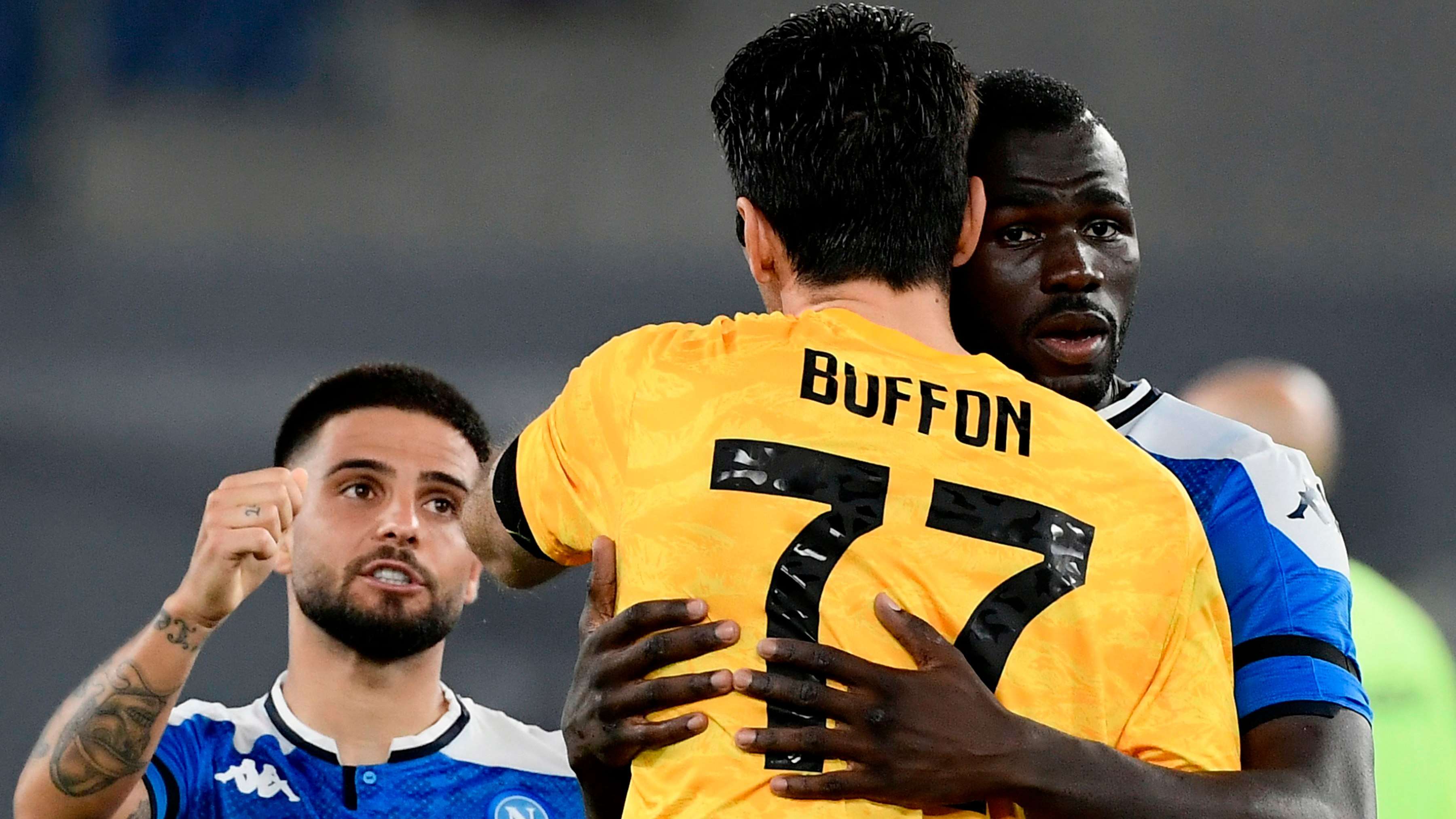Gianluigi Buffon Kalidou Koulibaly Napoli Juventus Coppa Italia