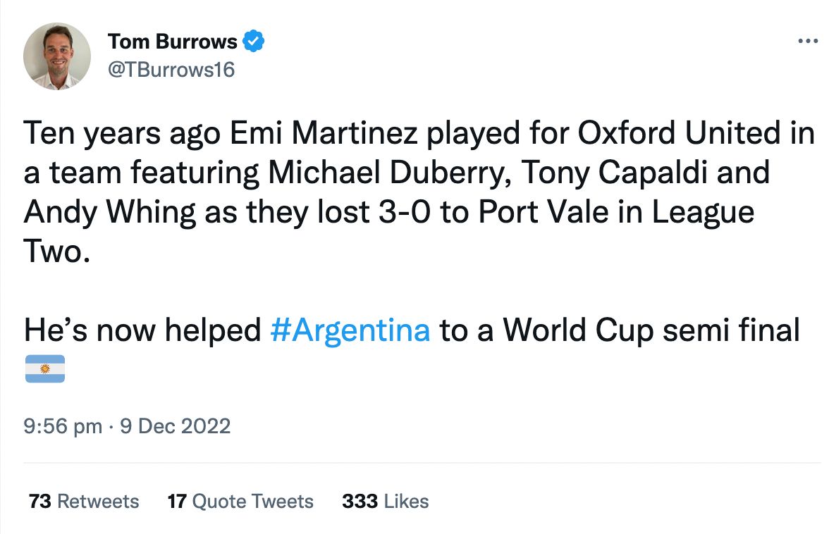 Emi Martinez Argentina 2022 Twitter