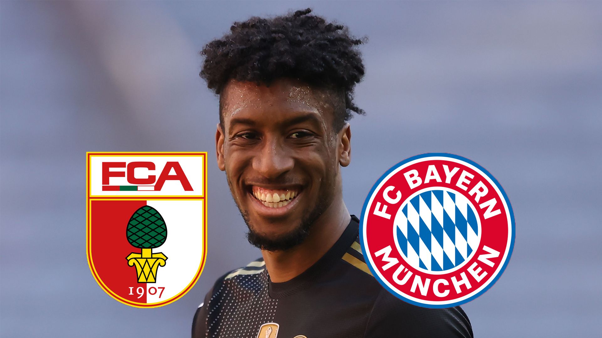 Kingsley Coman FC Bayern München FC Augsburg FC Bayern München TV Live-stream gfx Bundesliga