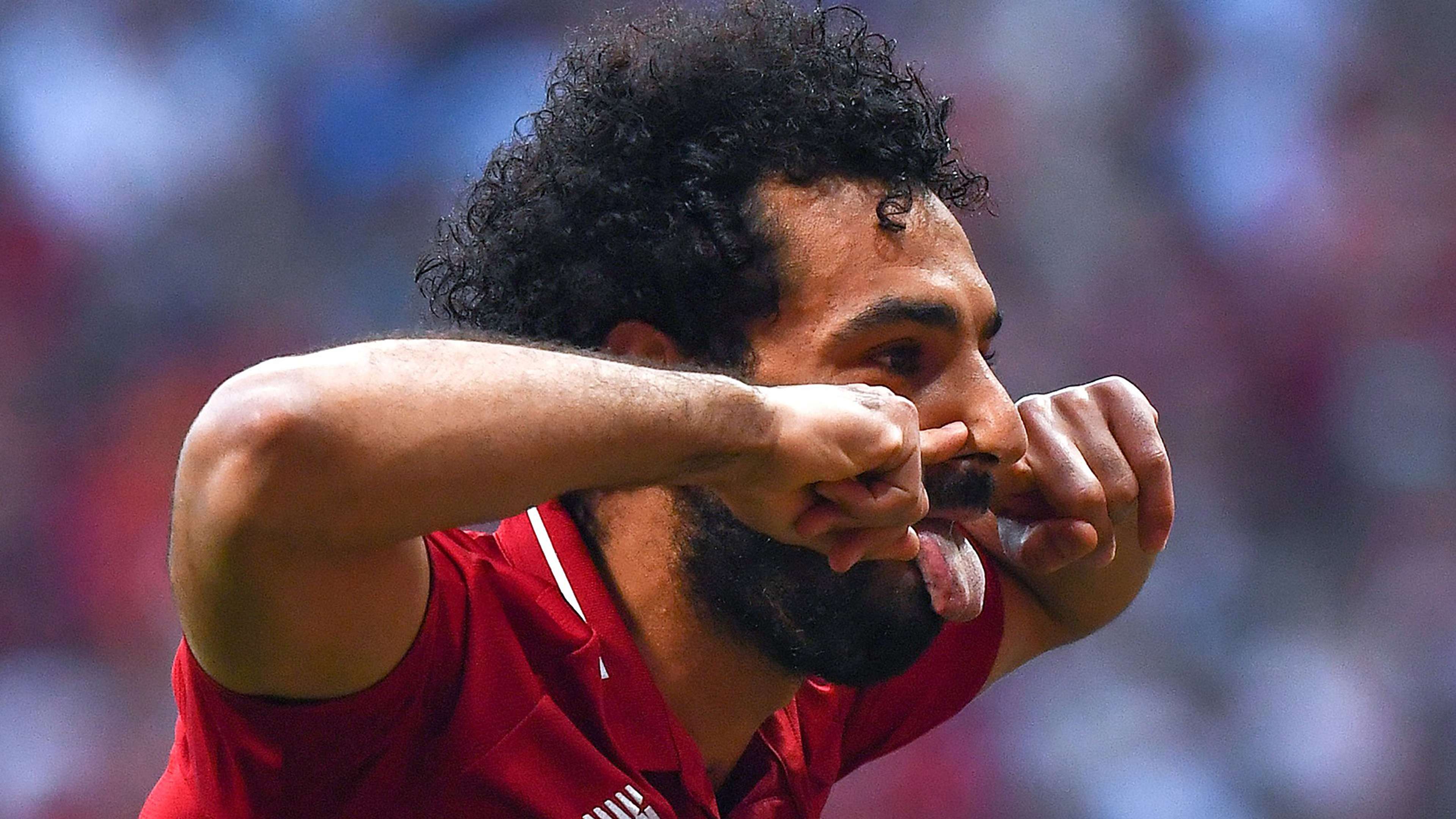 Mohamed Salah Liverpool celebration 2018-19