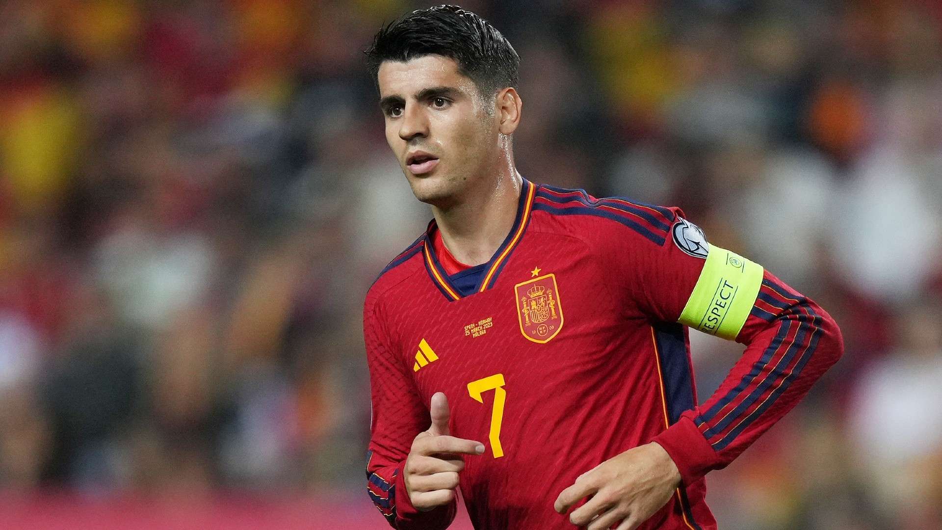 Alvaro Morata of Spain