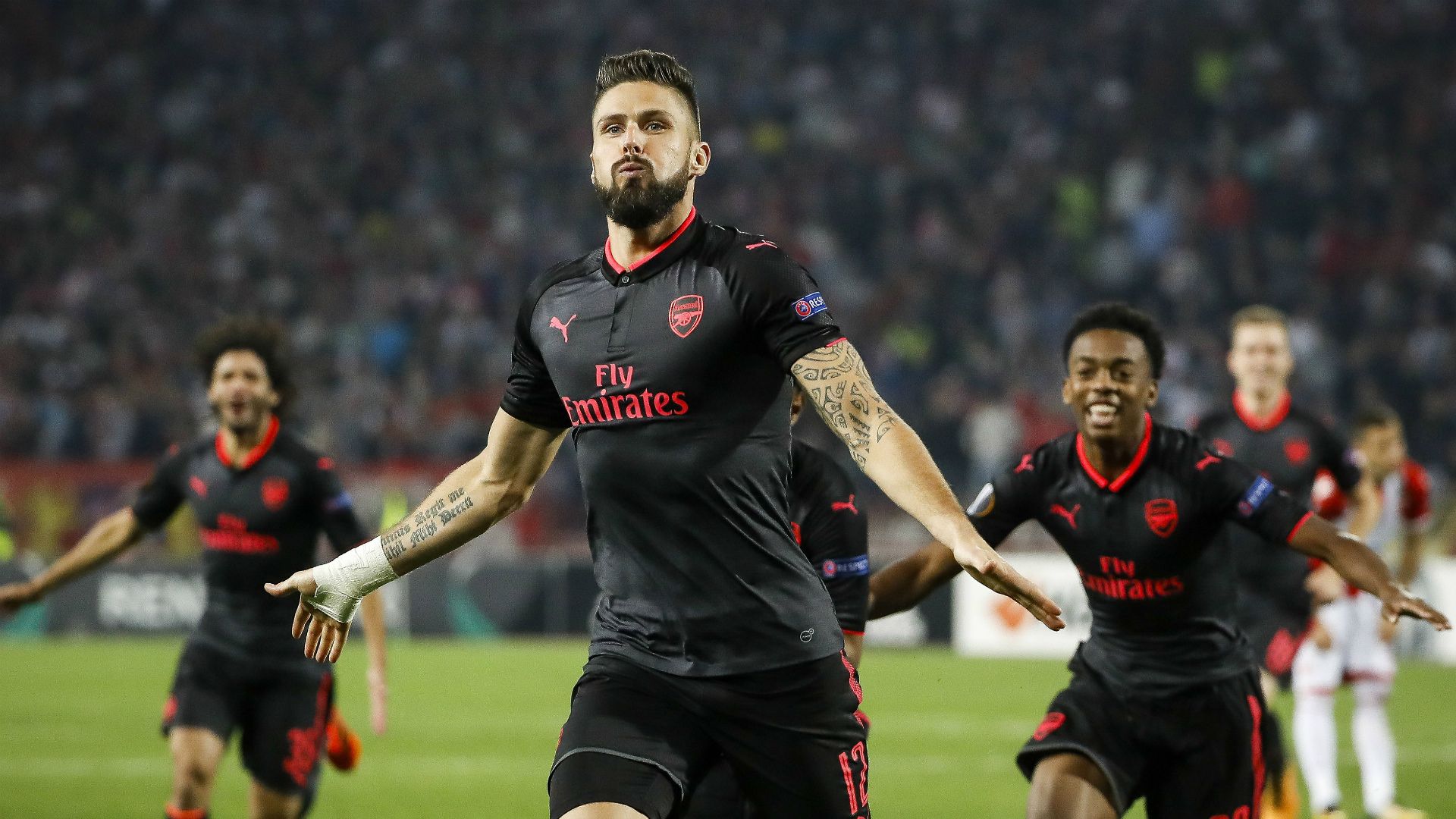 Olivier Giroud Red Star Belgrade Arsenal 19102017