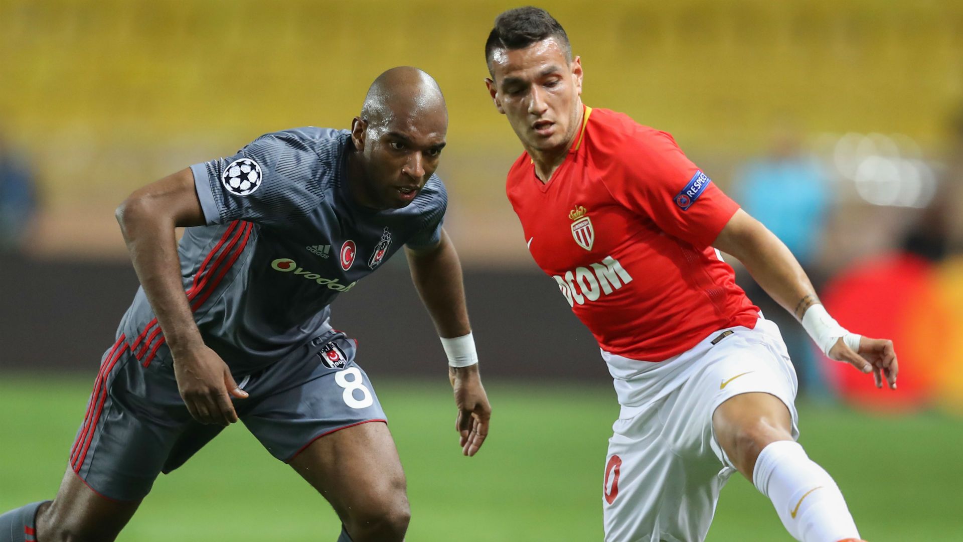 Ryan Babel Rony Lopes Monaco Besiktas UEFA Champions League 17102017