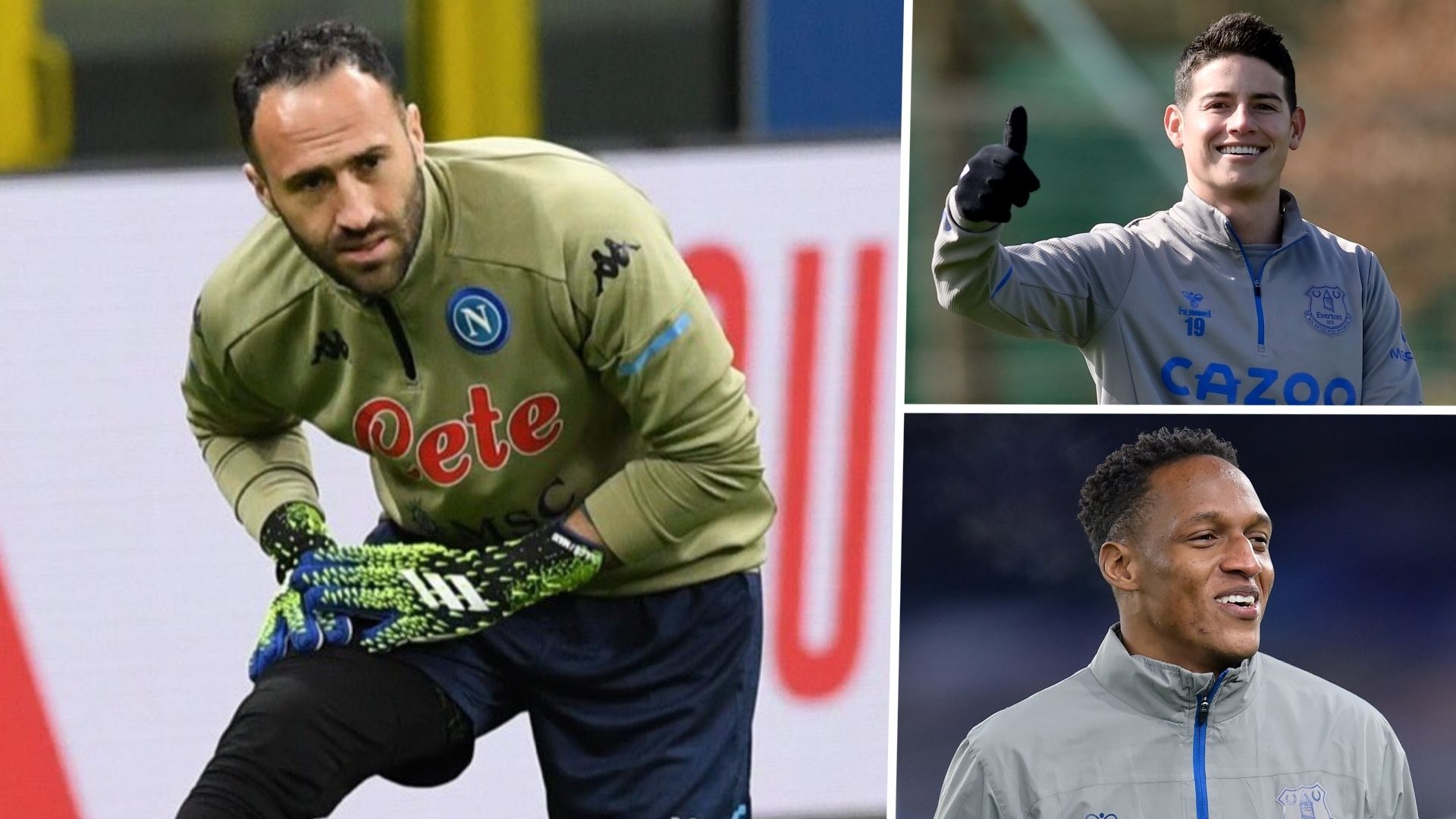David Ospina James Rodríguez Yerry Mina