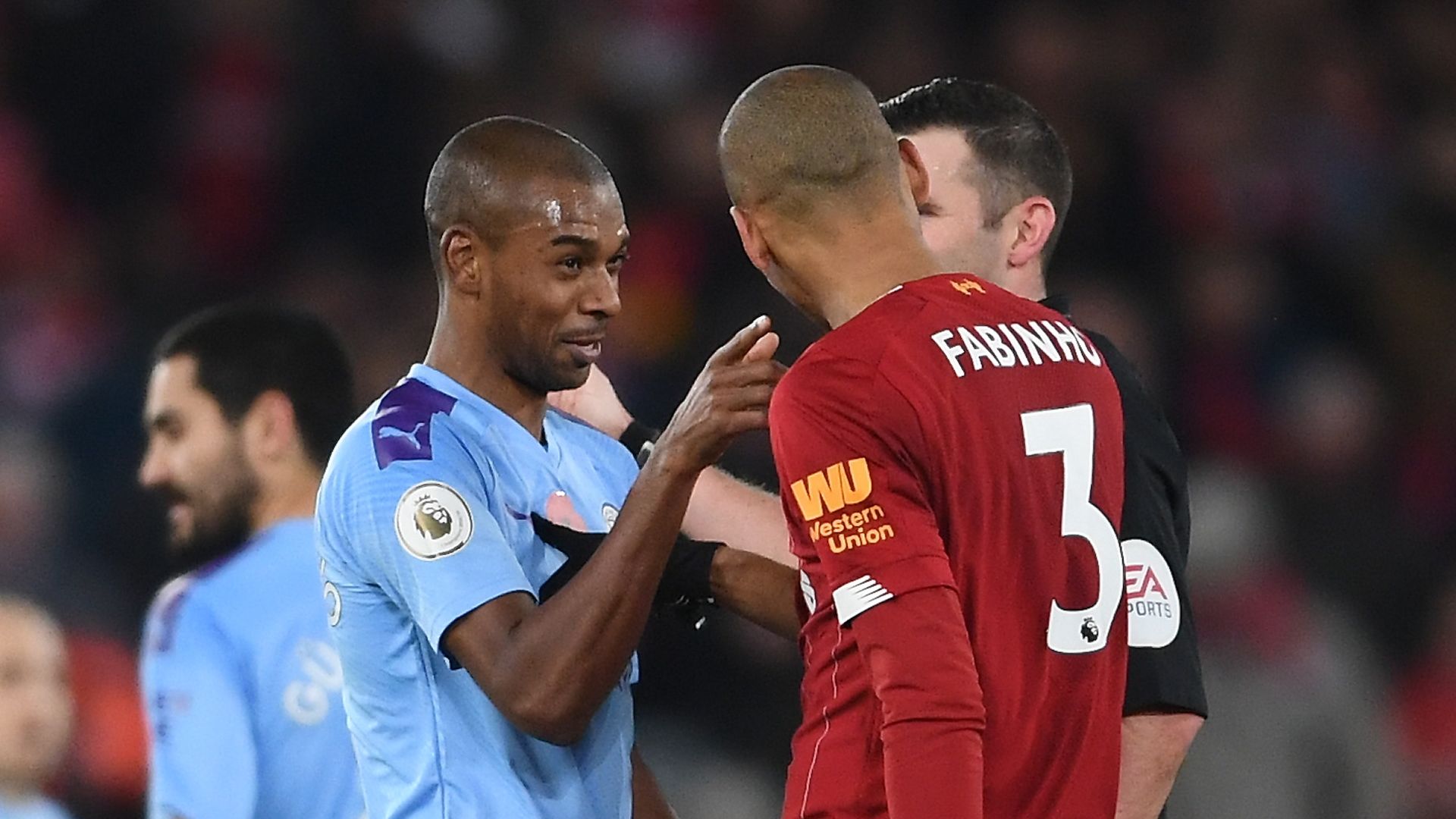 Fernandinho, Fabinho, Liverpool vs Man City