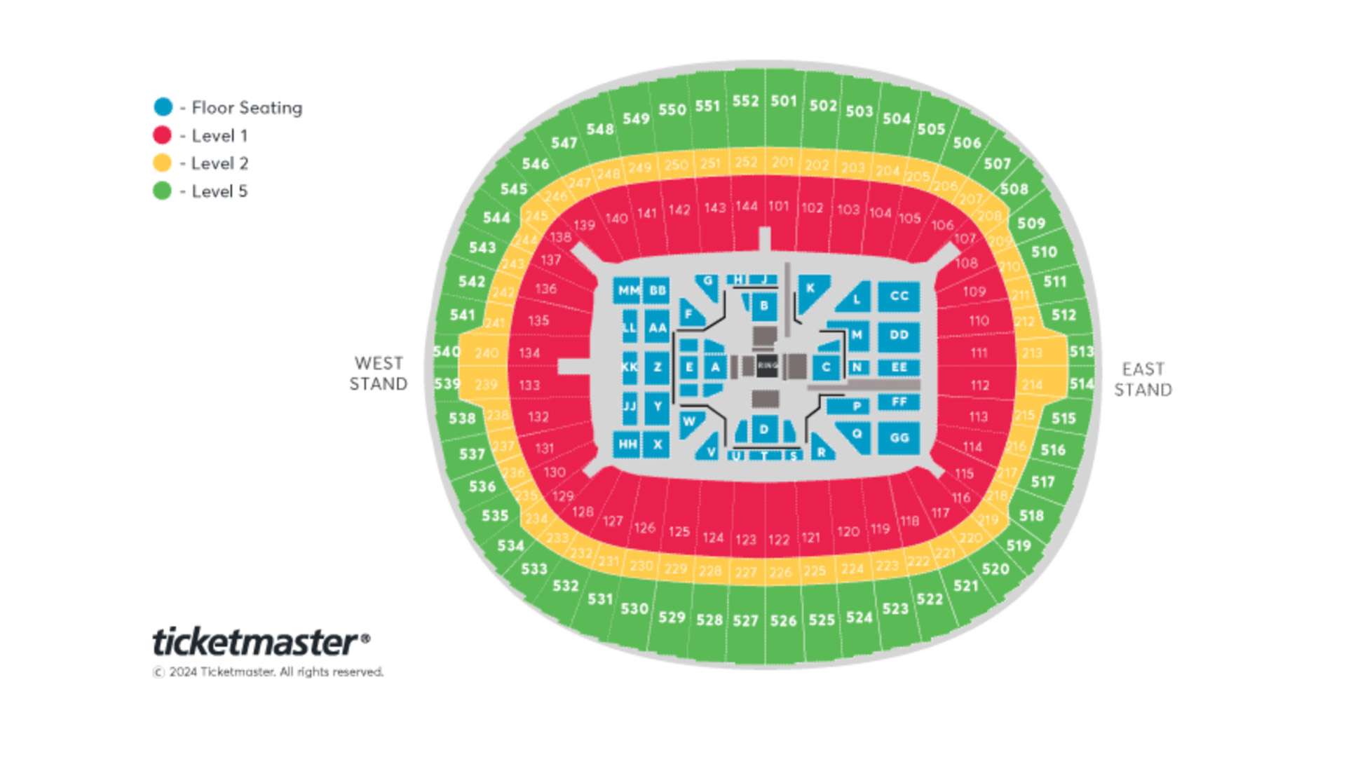 Usyk vs Dubois Seating Plant Wembley
