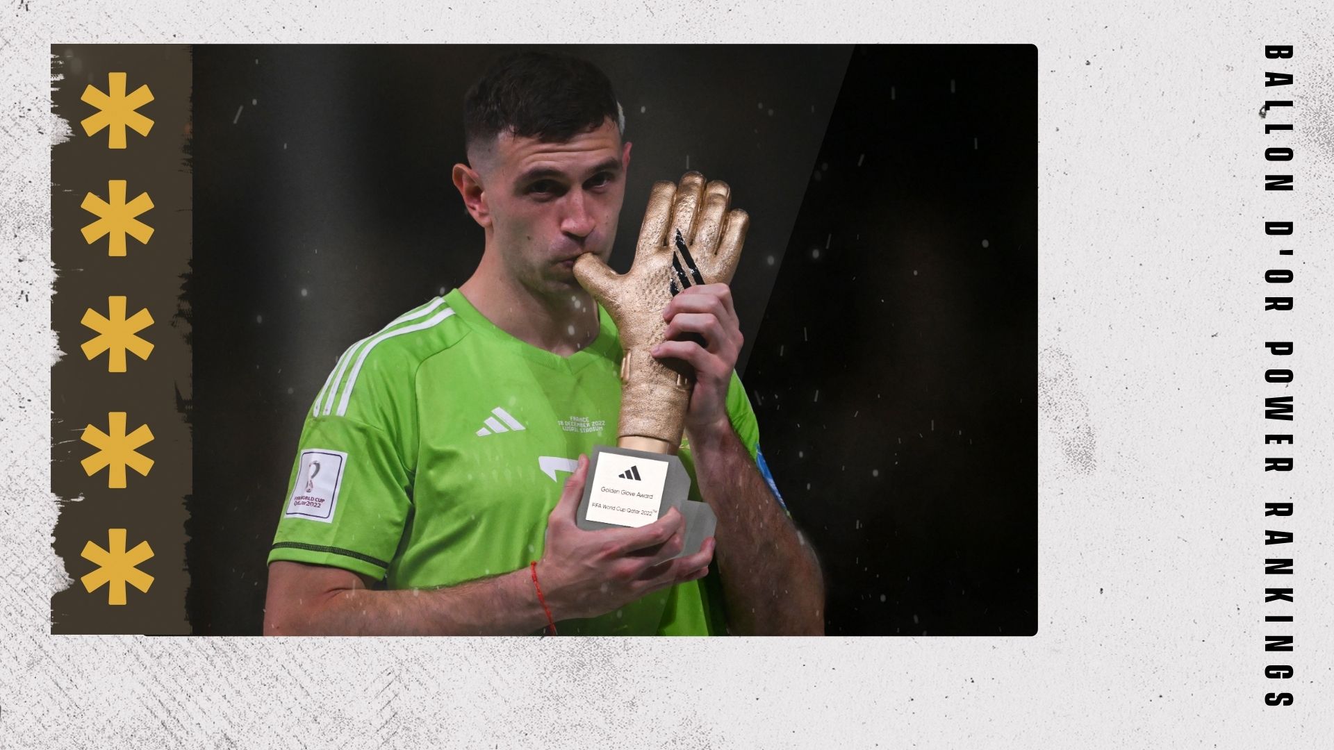 Emiliano Martinez Ballon d'Or Rankings GFX