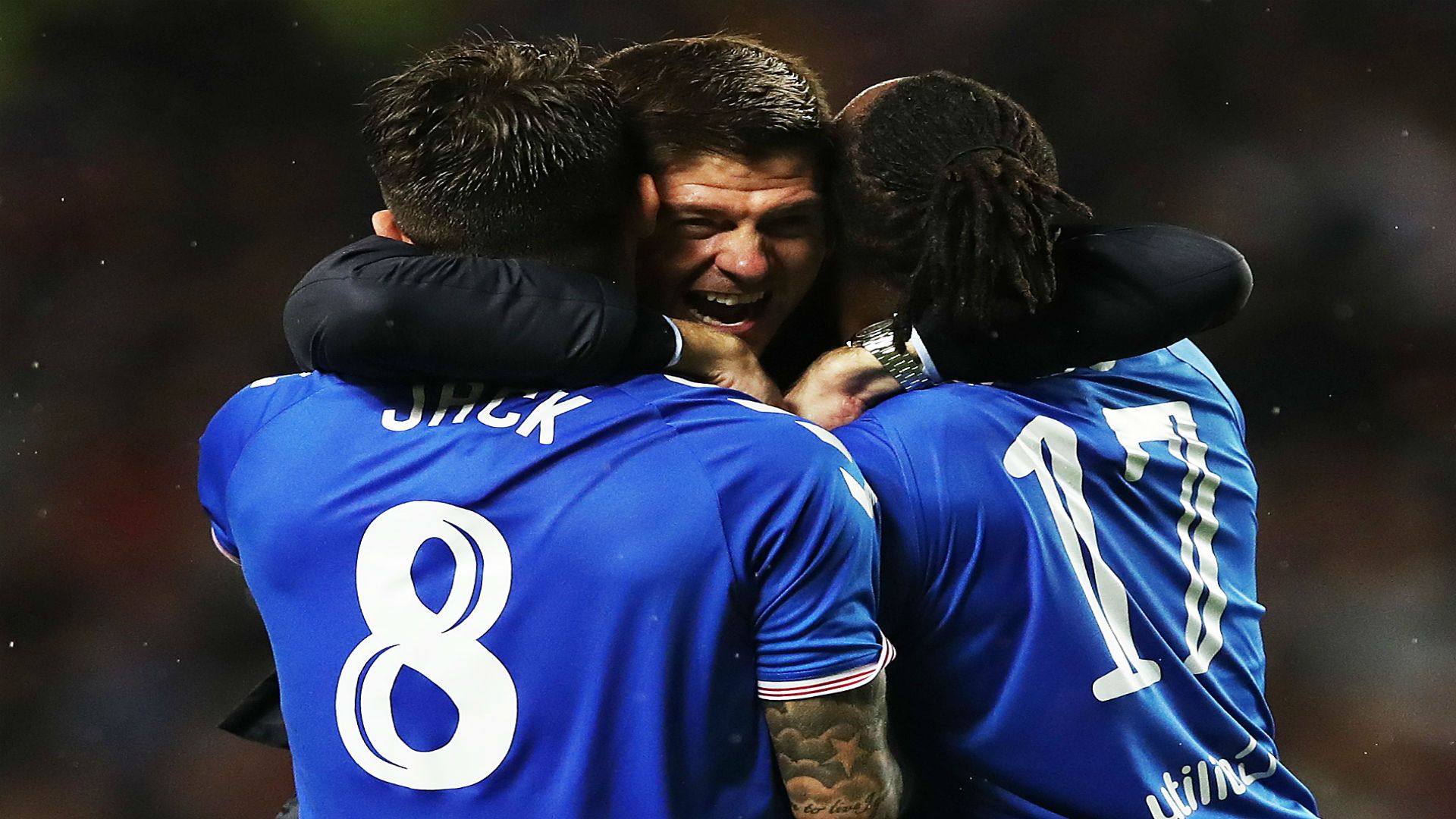 Joe Aribo Steven Gerrard Rangers