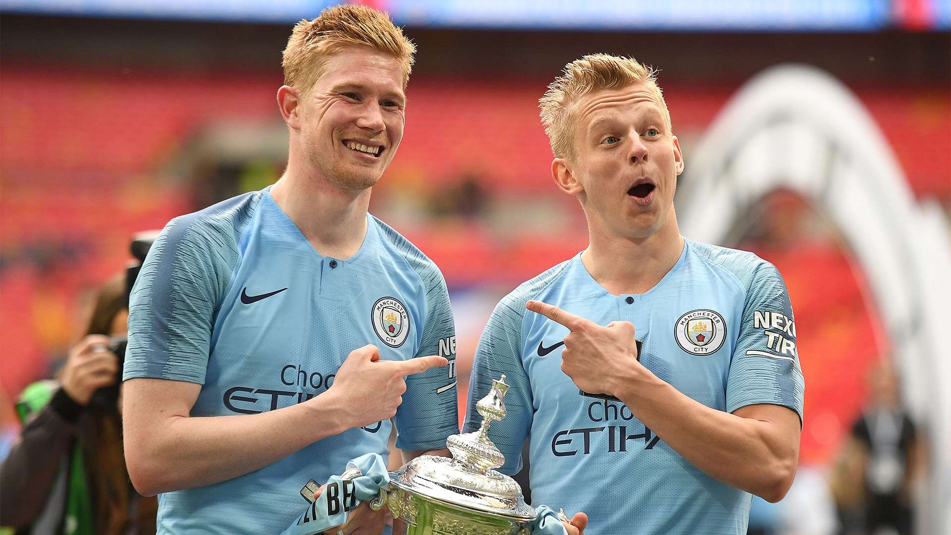 Kevin De Bruyne Oleksandr Zinchenko Manchester City FA Cup 2019