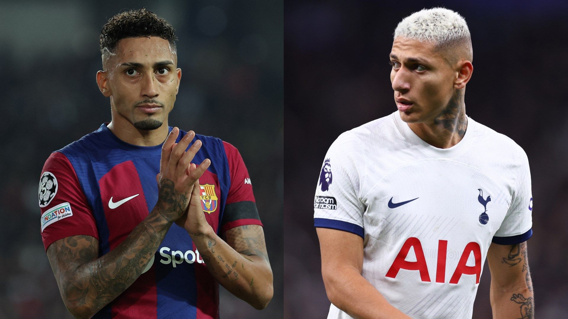 Raphinha Richarlison split