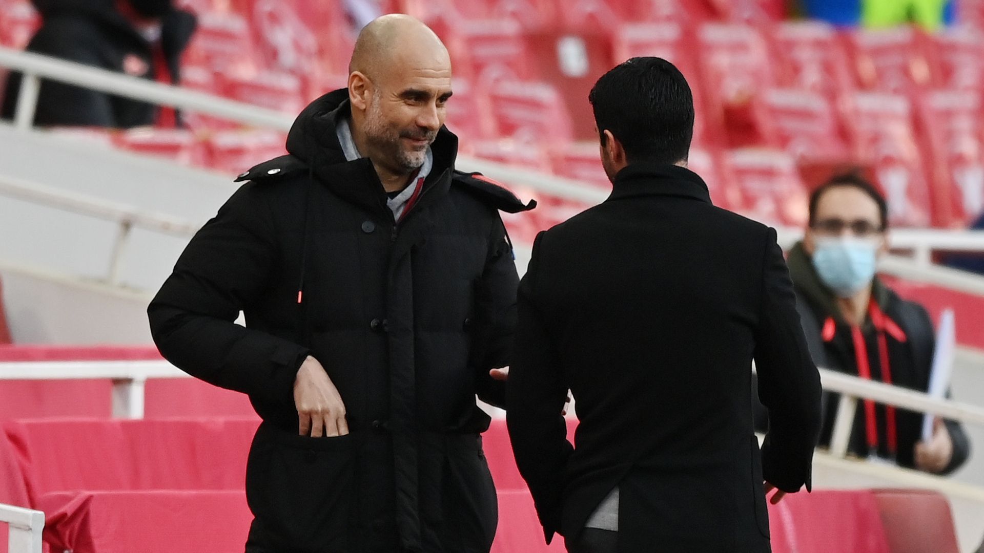 Pep Guardiola Mikel Arteta 2021