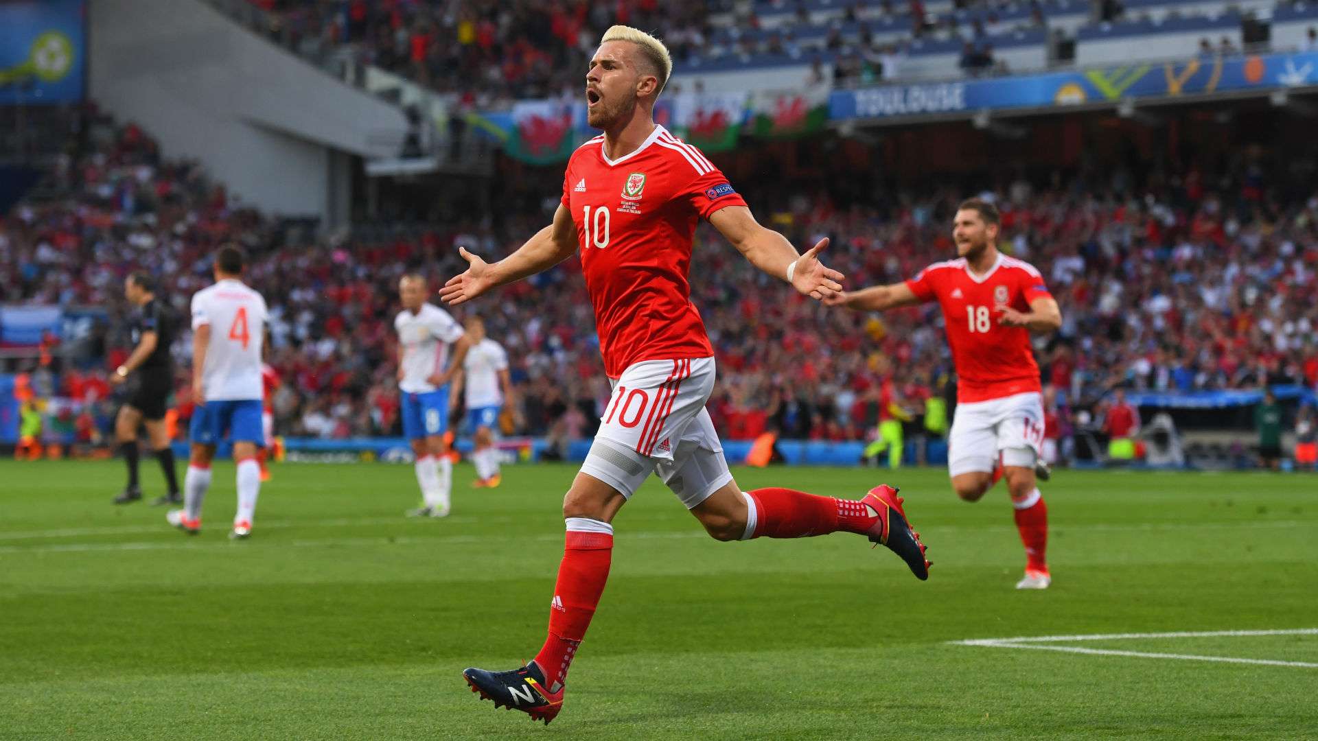 Aaron Ramsey Euro 2016 Wales v Russia