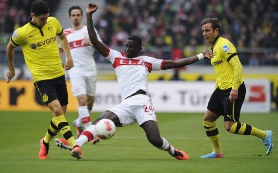 Germany, Bundesliga, VfB Stuttgart vs. Borussia Dortmund, Antonio Rudiger, Robert Lewandowski