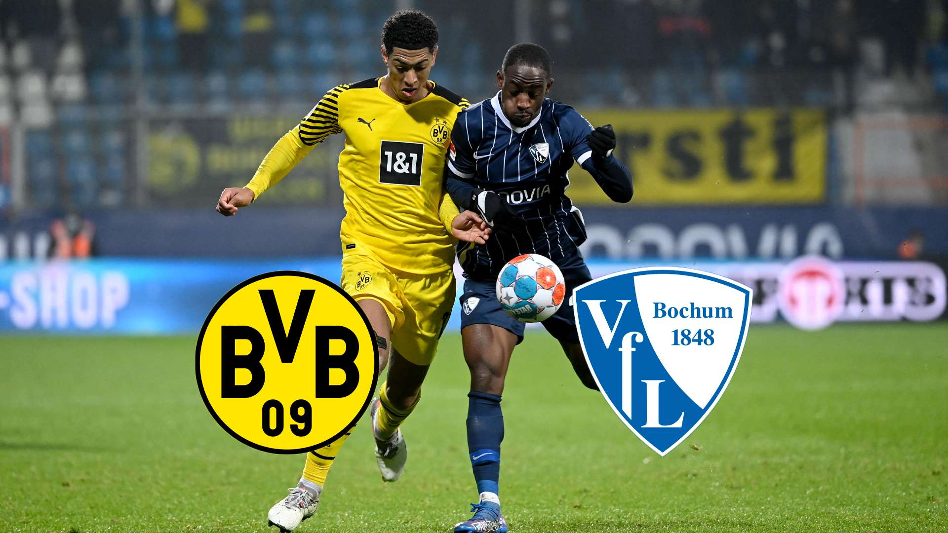 Jude Bellingham im Zweikampf gegen VfL Bochum BVB Borussia Dortmund Bundesliga
