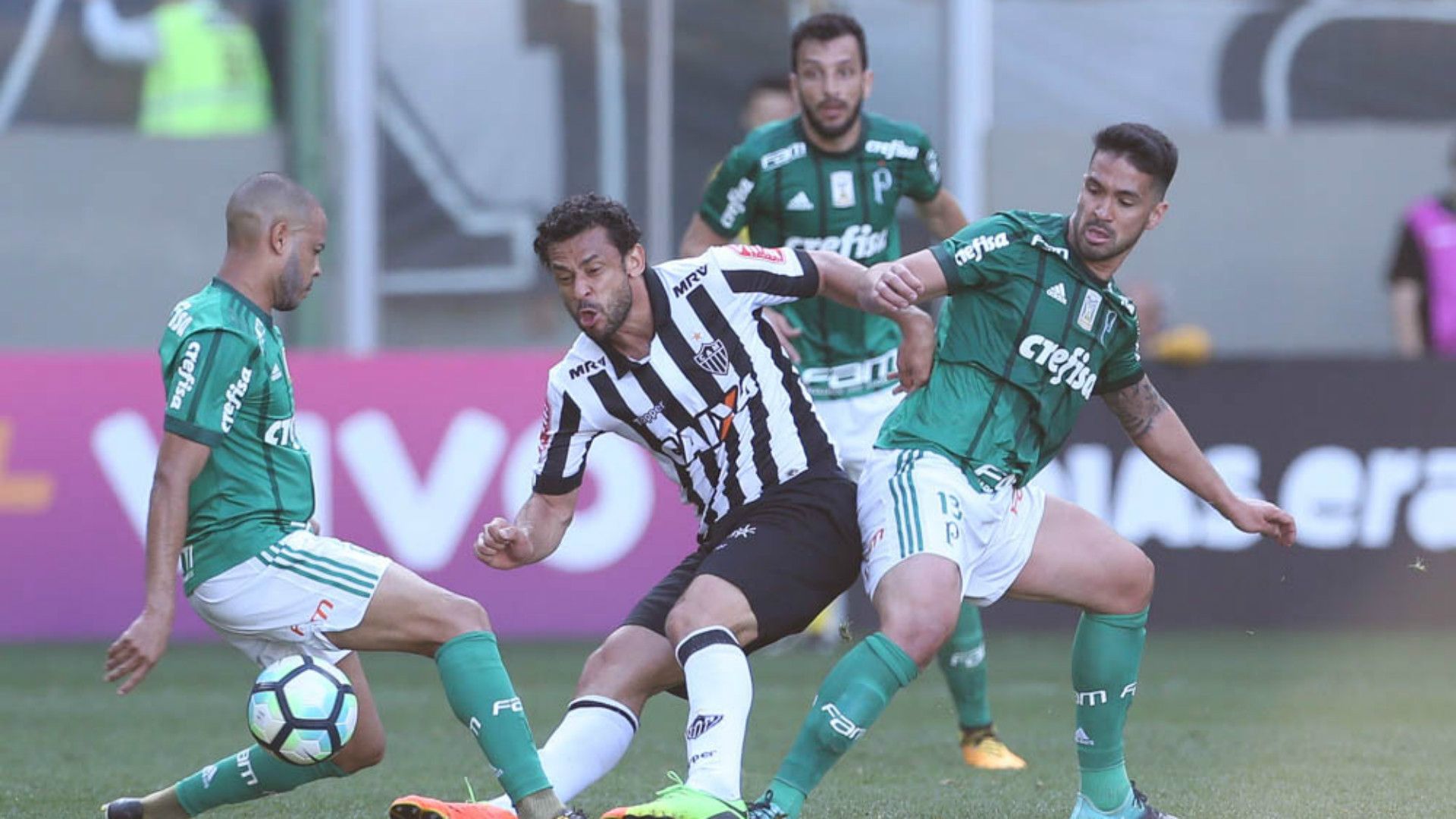 Fred, Luan e Edu Dracena - Atlético-MG x Palmeiras - 9/09/2017