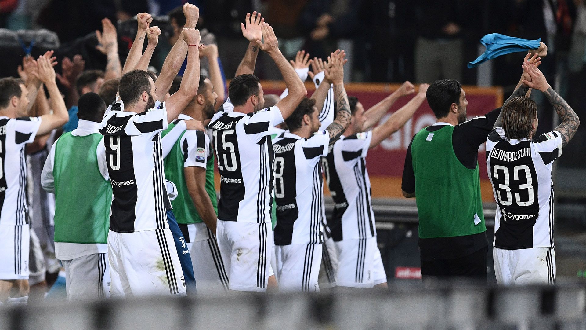 Juventus celebrating Scudetto