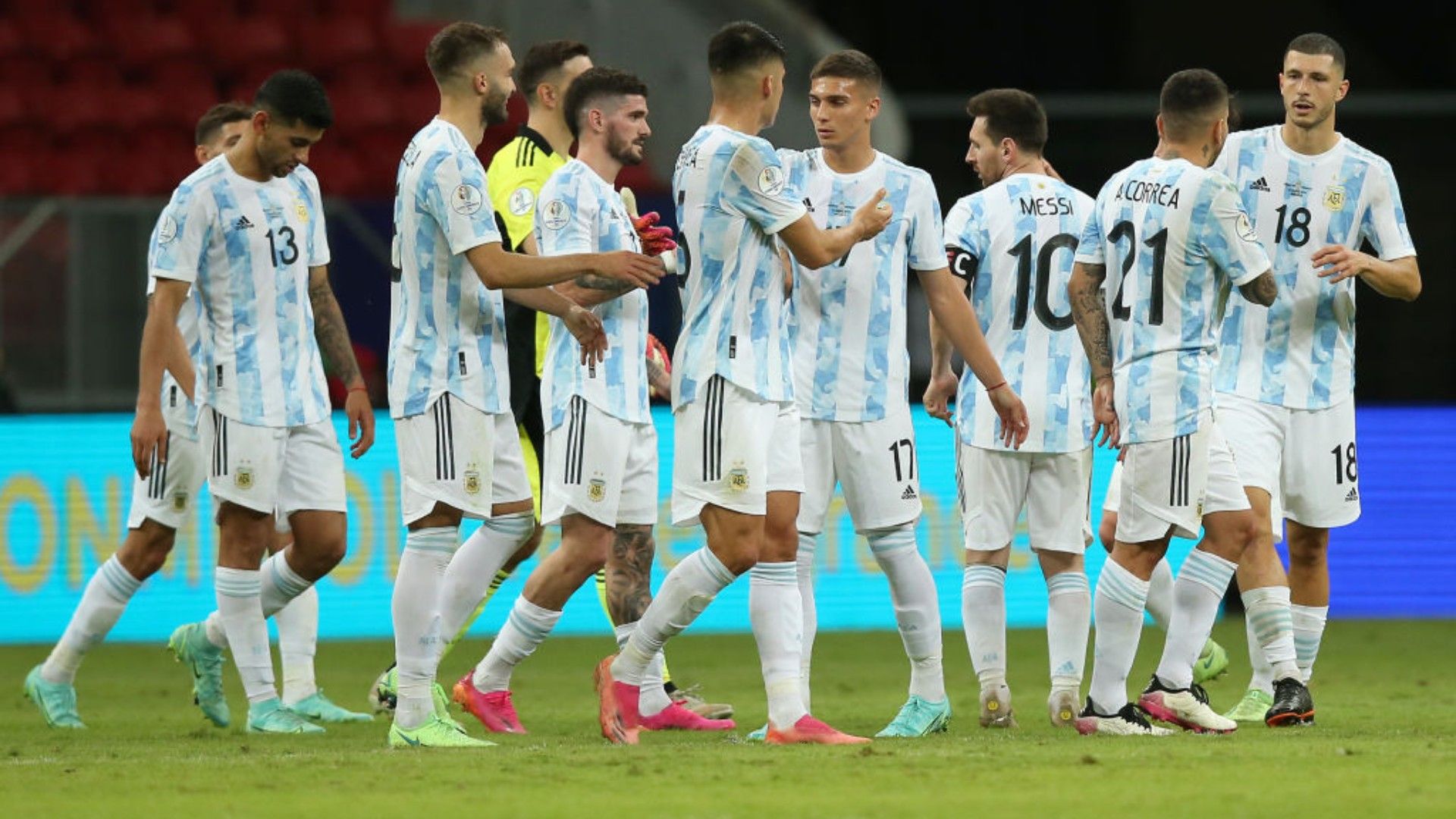 la selección argentina de lionel scaloni en la Copa América 2021