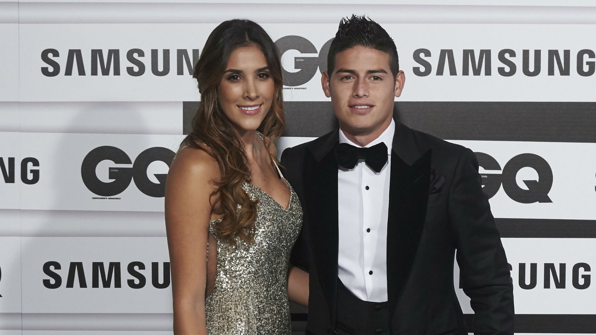 James Rodríguez con Daniela Ospina - Premios GQ