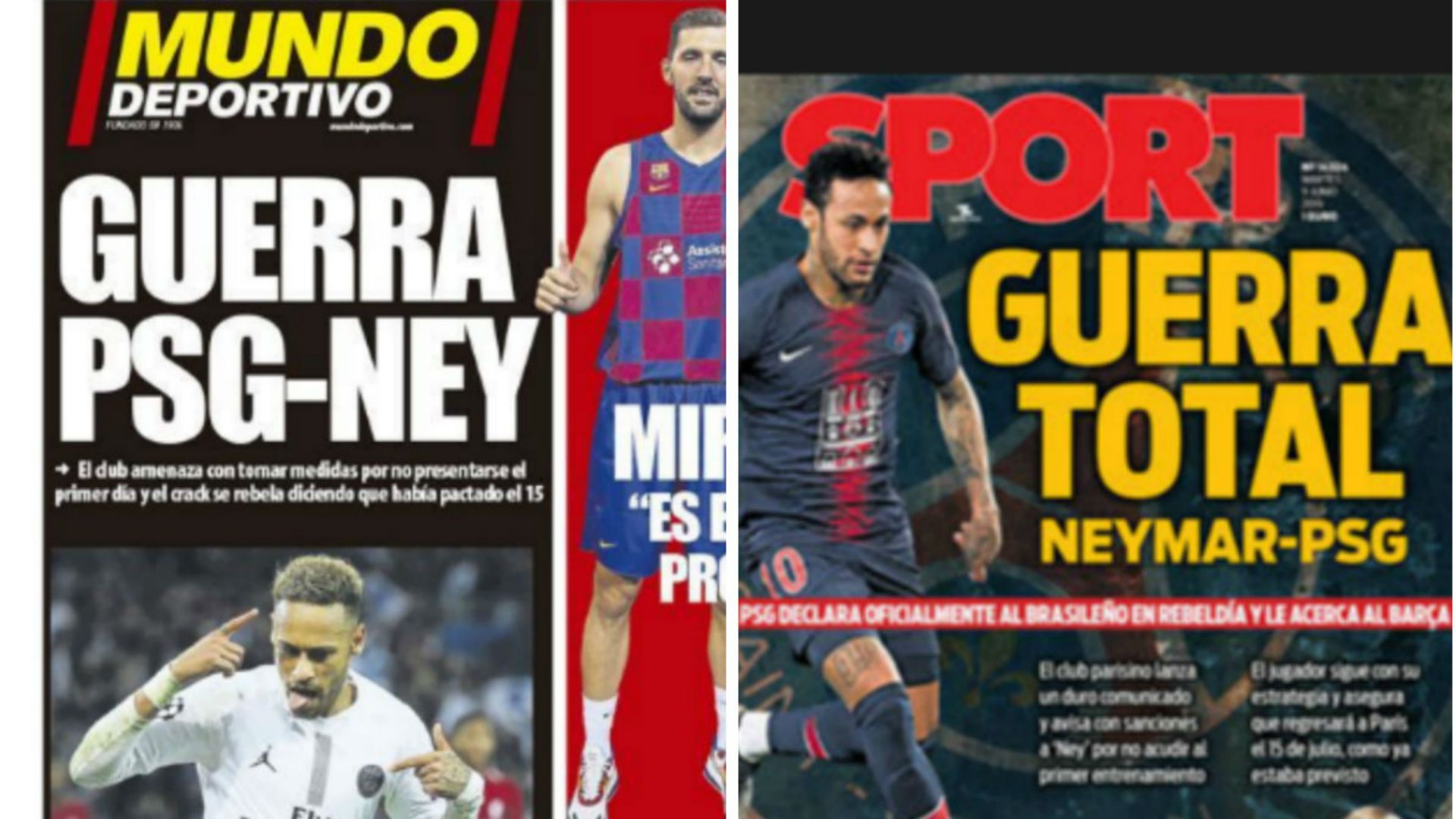 portadas Neymar PSG