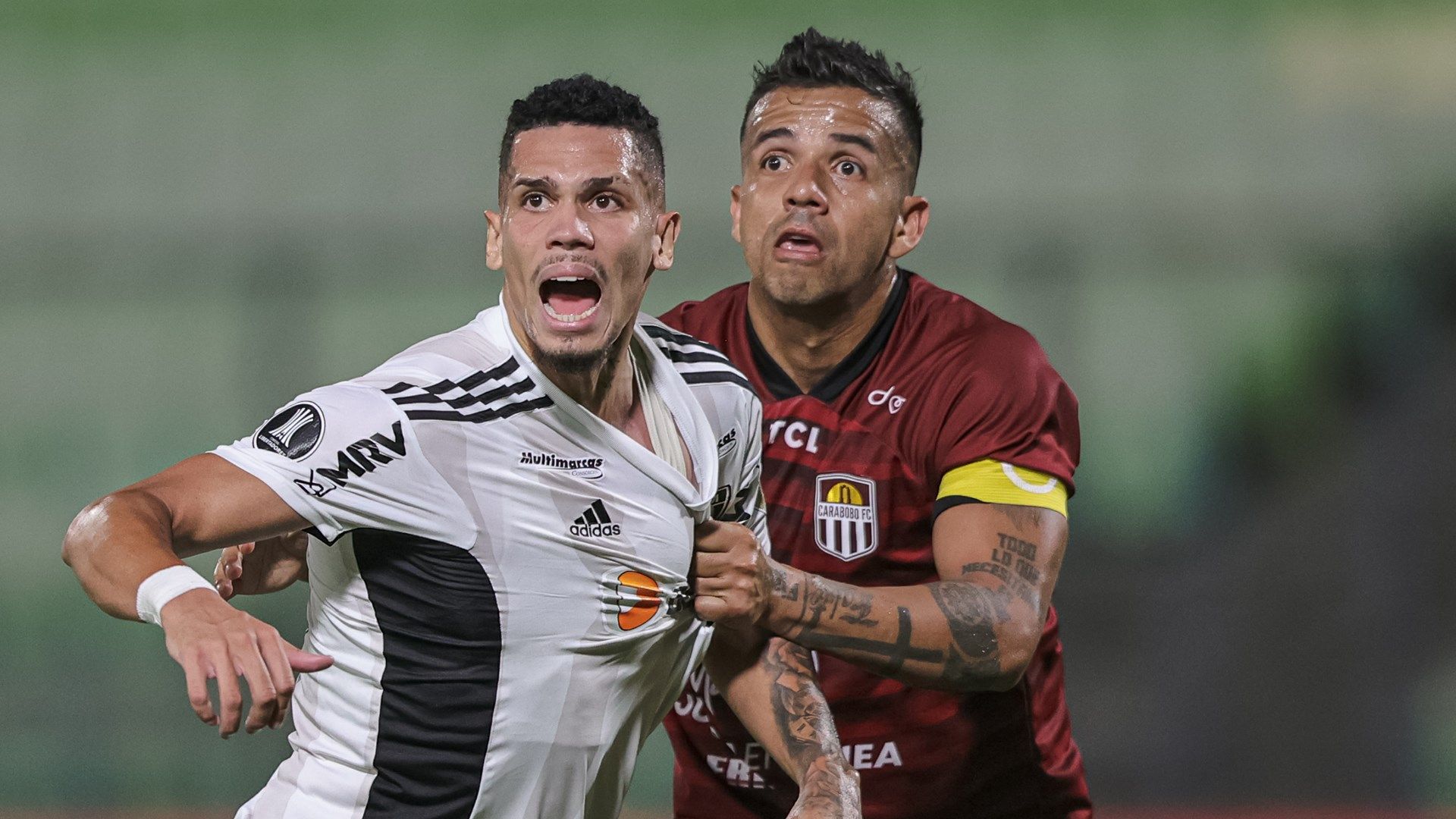 Paulinho durante Carabobo x Atlético-MG, pré-Libertadores 2023
