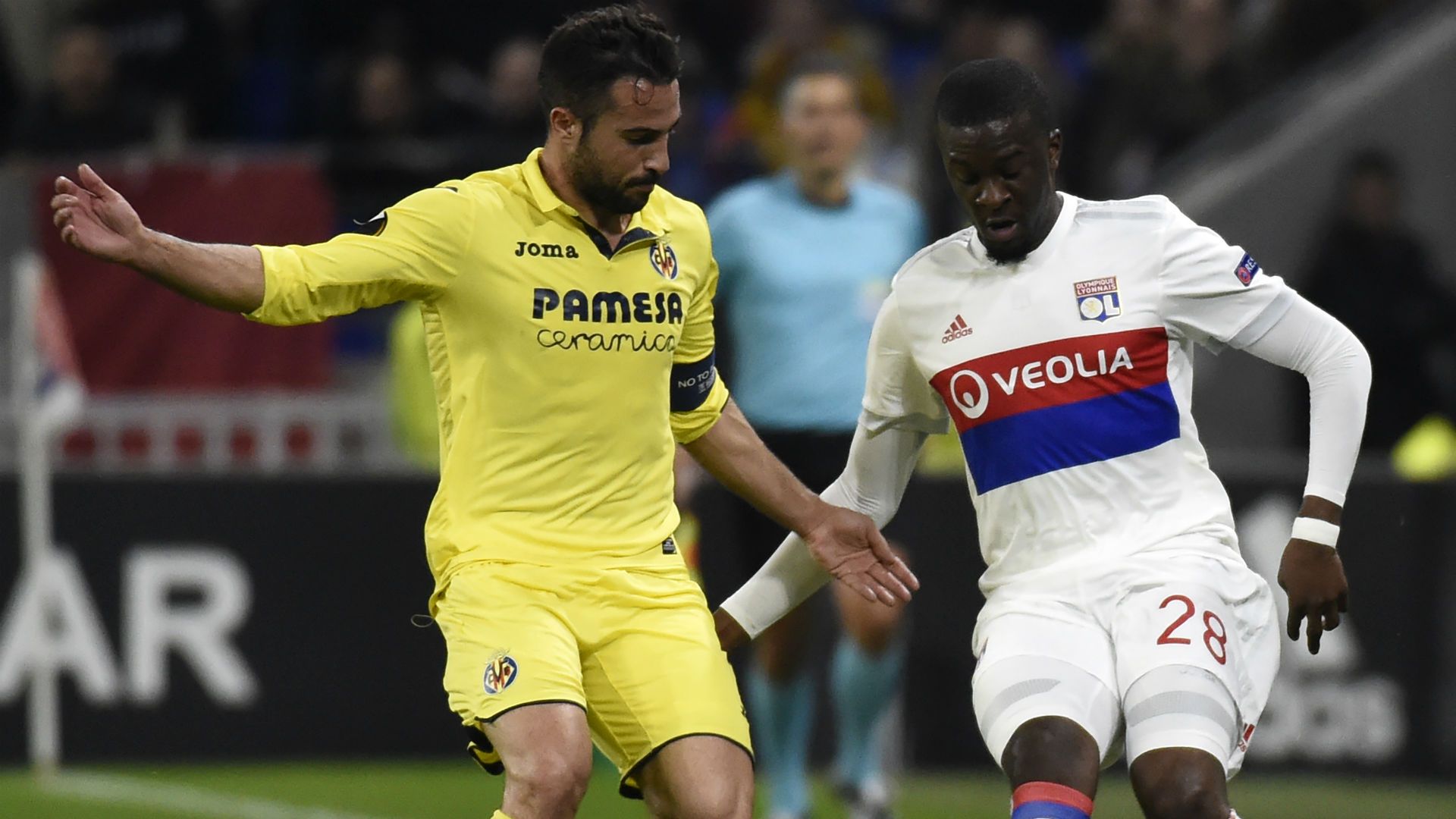 Tanguy Ndombele Mario Gaspar Lyon Villarreal UEFA Europa League 15022018