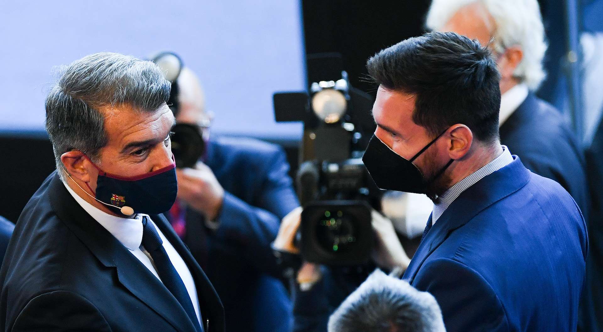 Messi Joan Laporta Barcelona