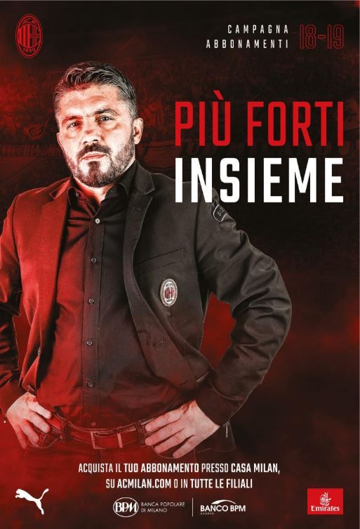 campagna abbonamenti Milan