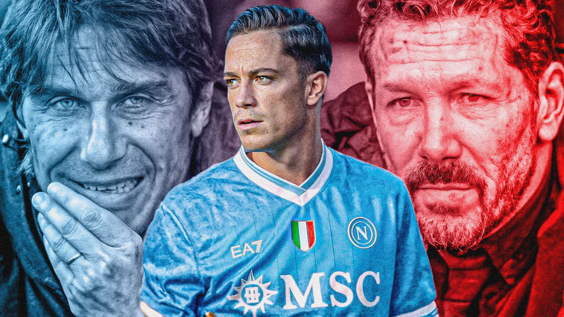 Giacomo Raspadori Napoli Atletico Madrid GFX