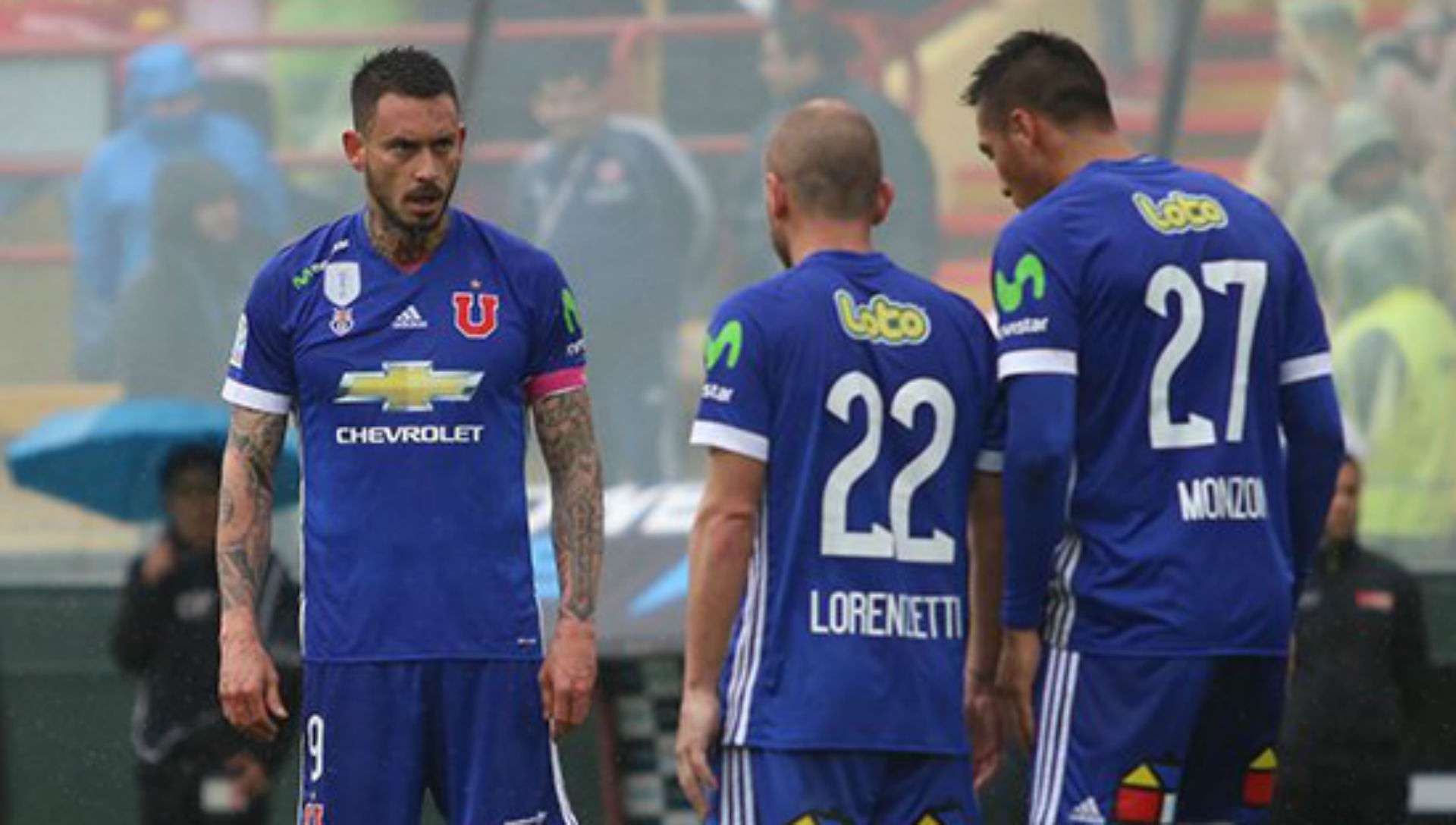 300917 Mauricio Pinilla Gustavo Lorenzetti Fabián Monzón Universidad de Chile Unión Española