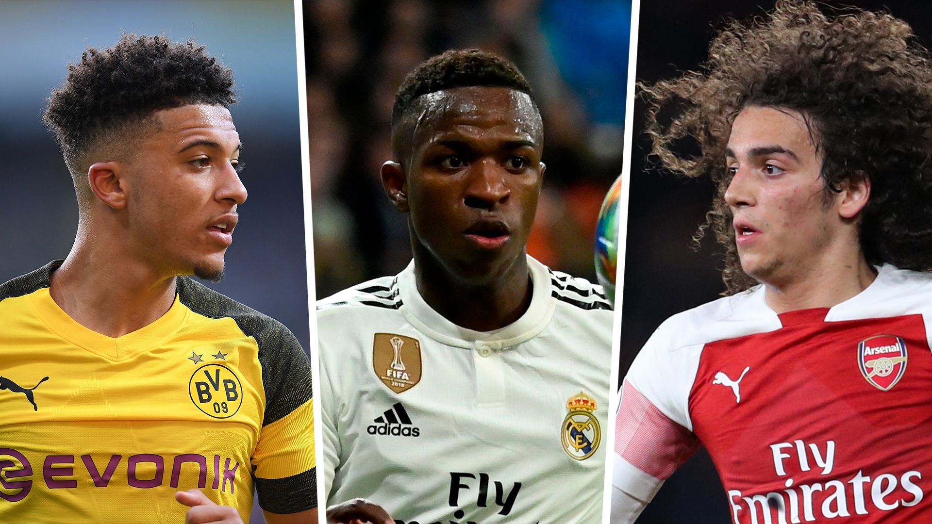 Jadon Sancho, Vinicius Junior, Matteo Guendouzi