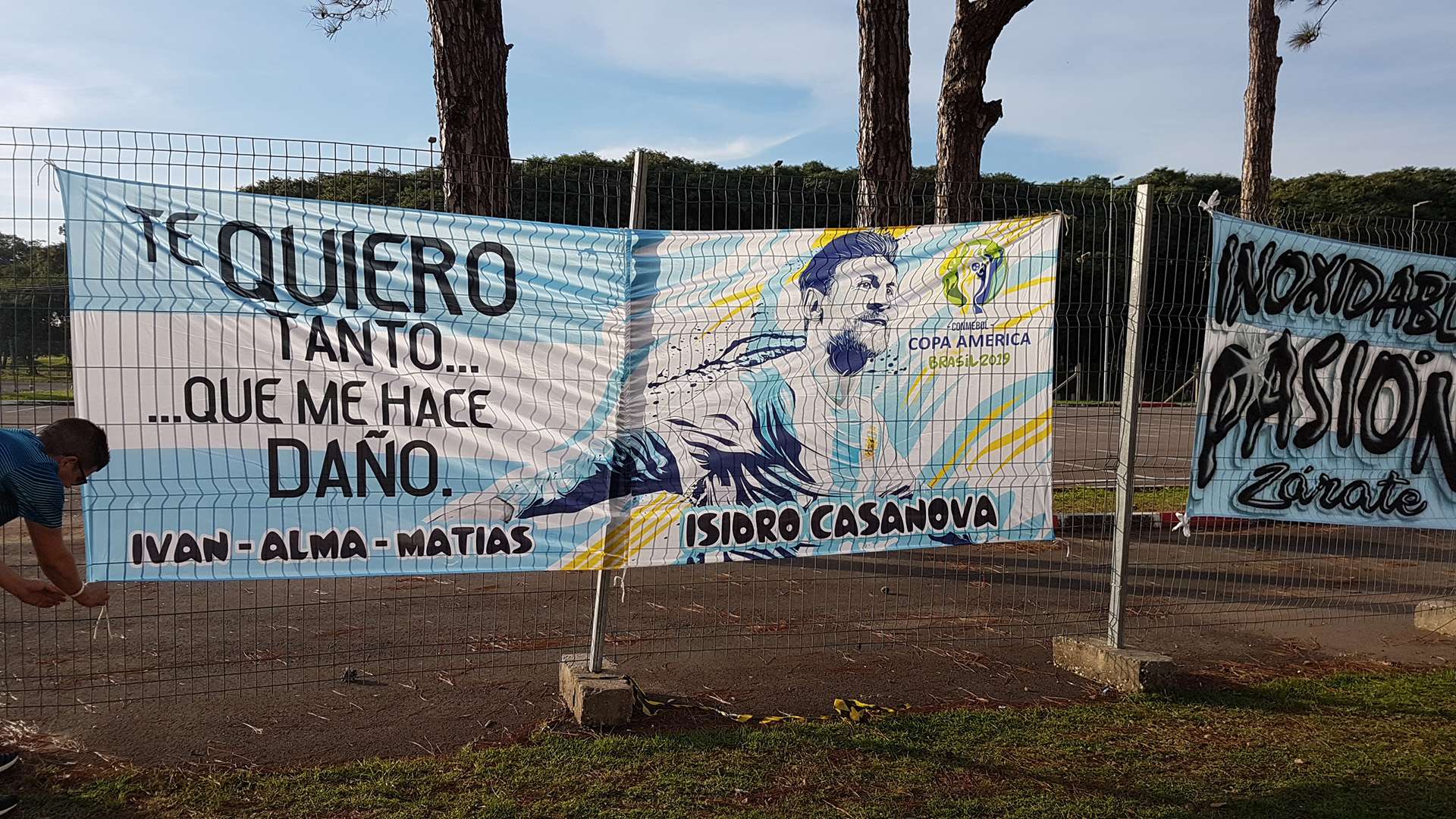Argentina treino torcedores Porto Alegre 21062019
