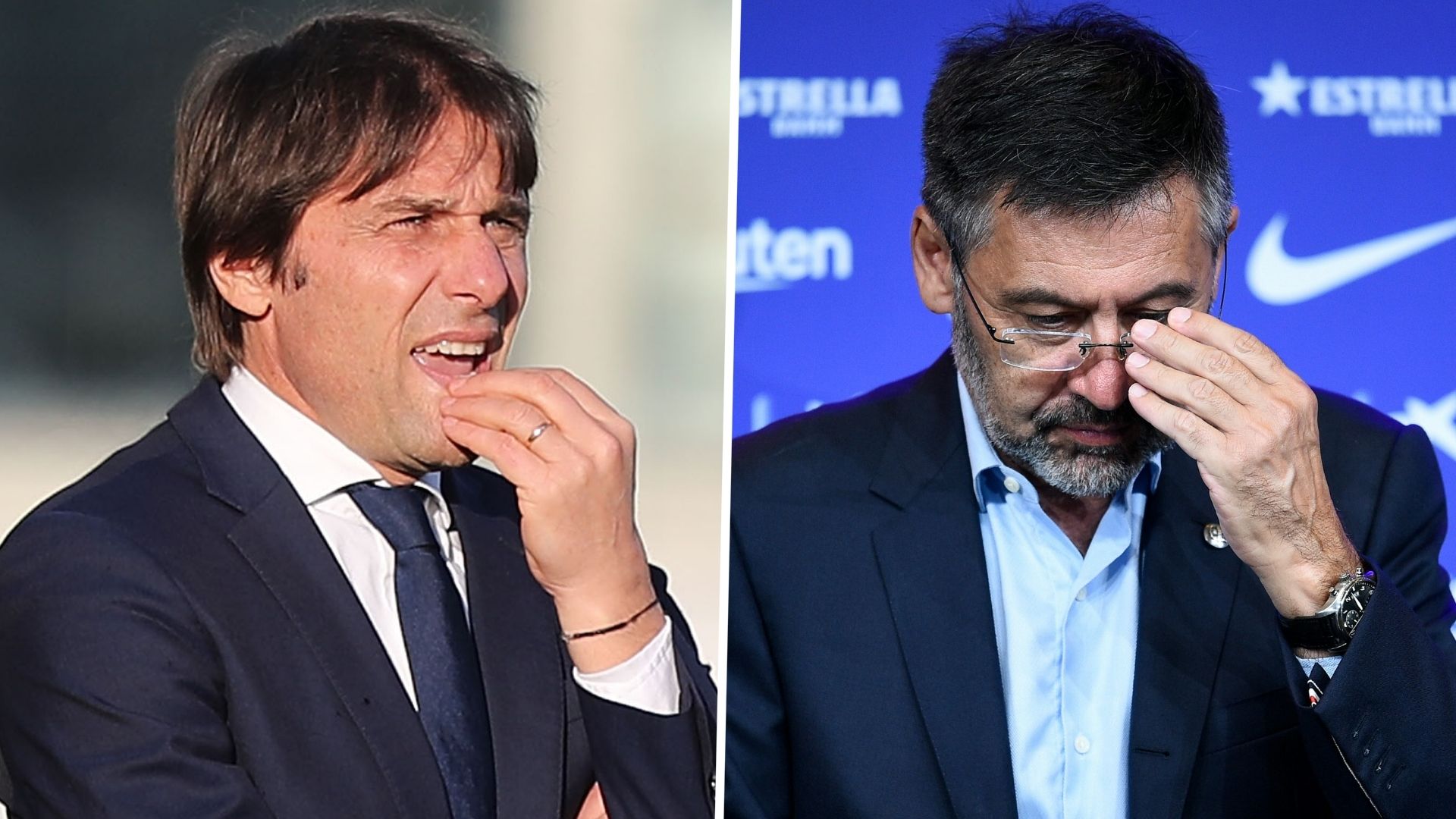 Antonio Conte Josep Maria Bartomeu Inter Barcelona GFX